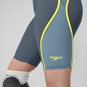 81585619134 g Fastskin LZR Pure Intent 2.0 Closedback Kneeskin Donna Grey/Blue/Yellow