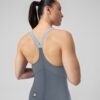 81586019136 e SPEEDO Fastskin LZR Pure Valor 2.0 Closedback Kneeskin Donna Grey Blue