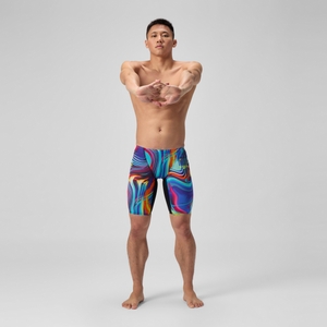 81586119137 d SPEEDO Fastskin LZR Pure Valor 2.0 Jammer Black/Molten Blur