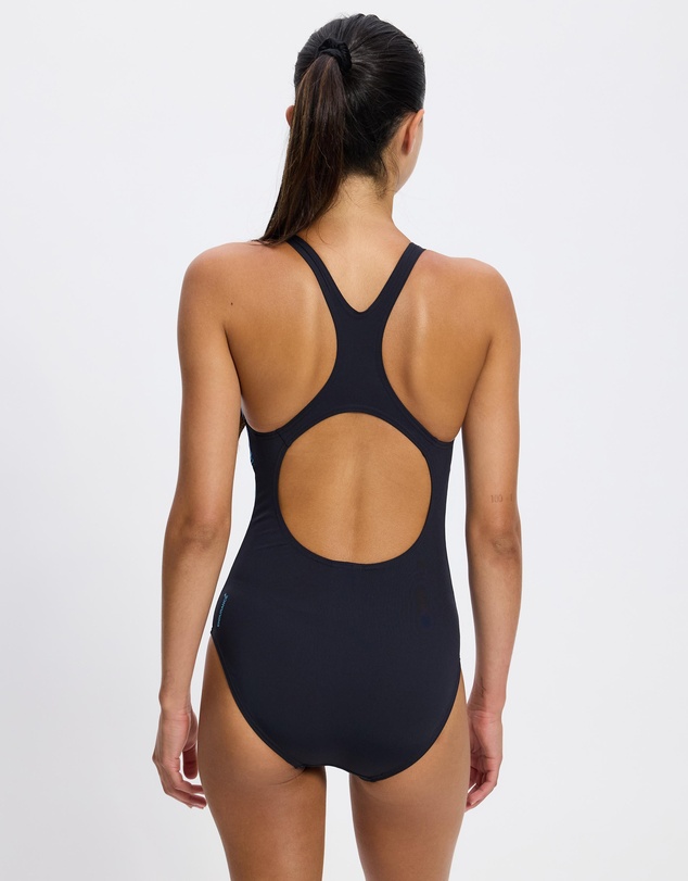 Costume donna Printed Medalist SPEEDO Nero Blu
