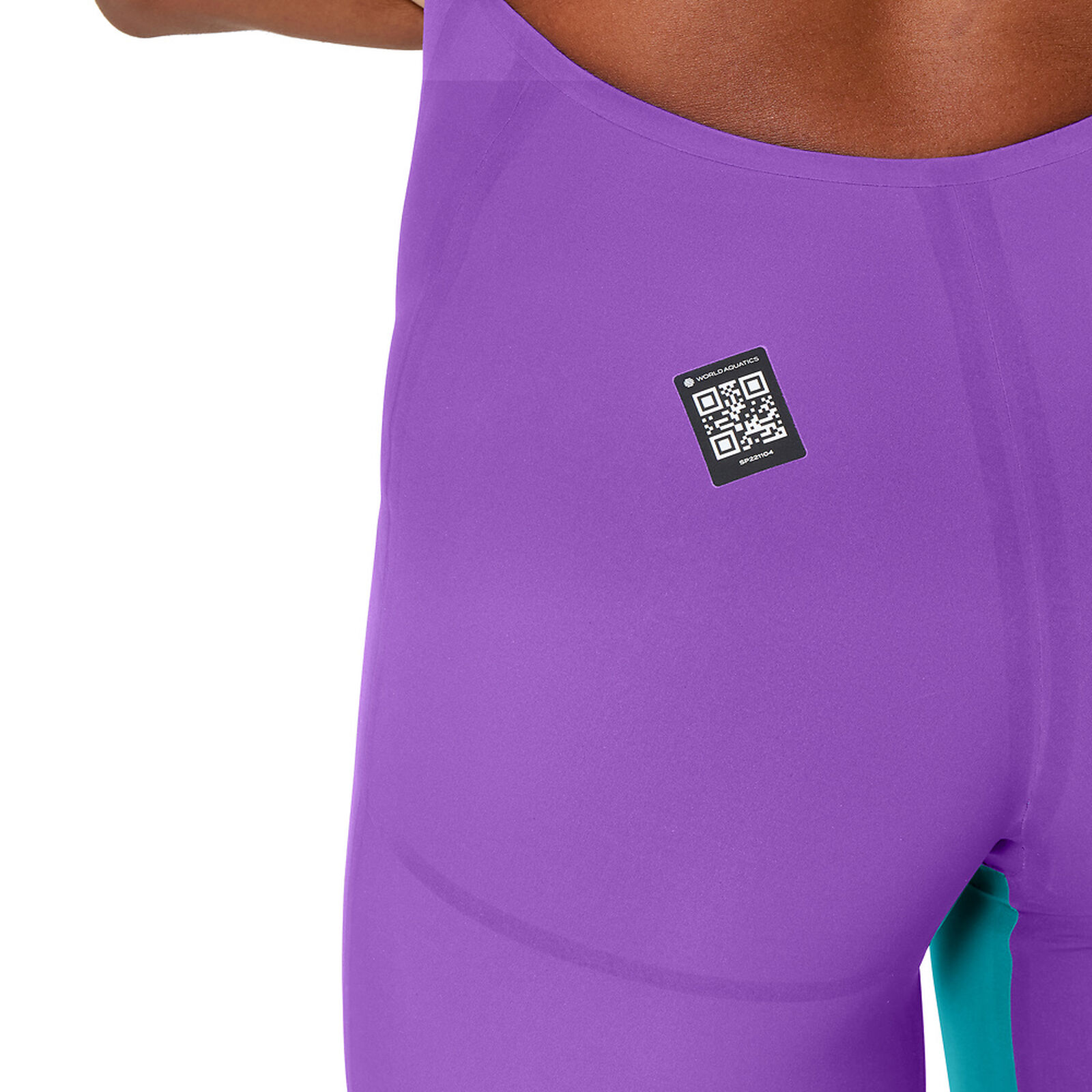 8_15859004_7 Fastskin LZR Pure Valor 2.0 Openback Kneeskin Donna Purple Turquoise