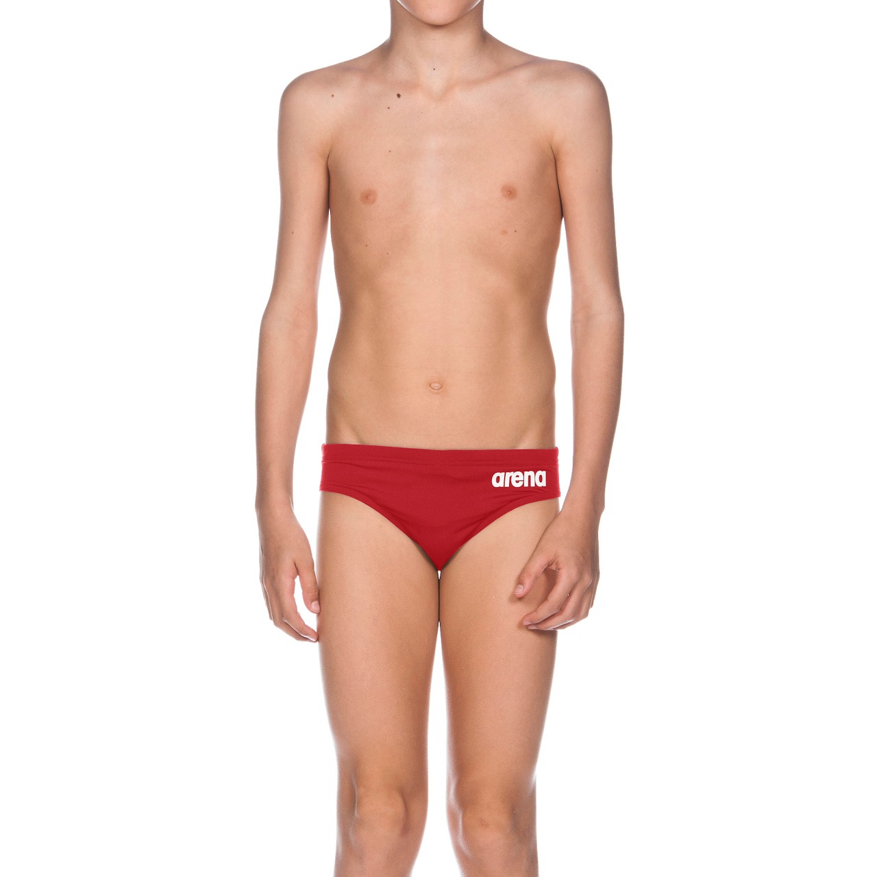 2A258-045-B SOLID BRIEF JR-005-F-O.JPG costume nuoto allenamento bambino rosso