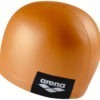 001912-208-LOGO MOULDED CAP-003-BL-S.jpg cuffia silicone arena arancio con logo laterale