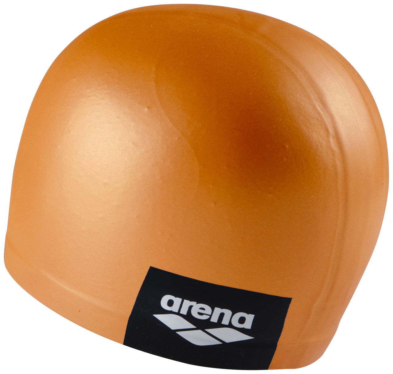 001912-208-LOGO MOULDED CAP-003-BL-S.jpg cuffia silicone arena arancio con logo laterale