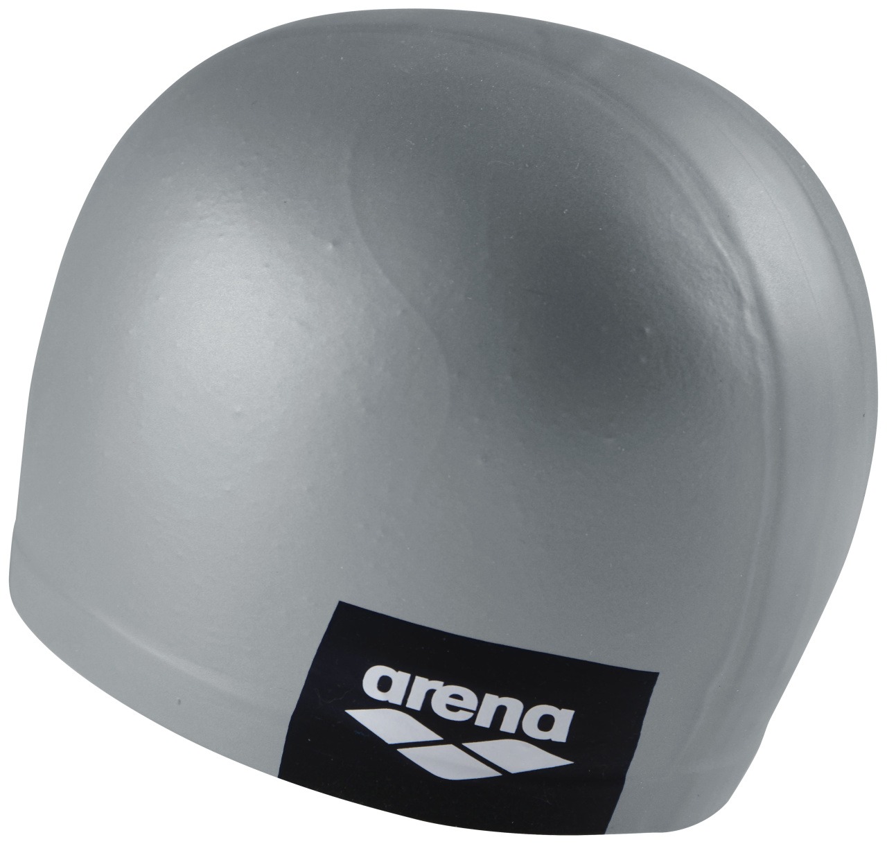 001912-202-LOGO MOULDED CAP-003-BL-S.jpg cuffia silicone arena argento con logo laterale