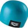 ARENA CUFFIA NUOTO UNISEX LOGO MOULDED AZZURRO cuffia silicone arena azzurra con logo laterale