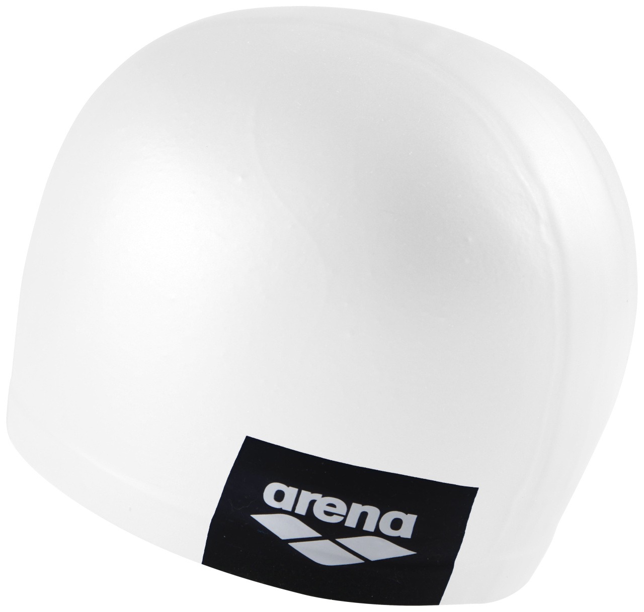 001912-200-LOGO MOULDED CAP-003-BL-S.jpg cuffia silicone arena bianco con logo laterale