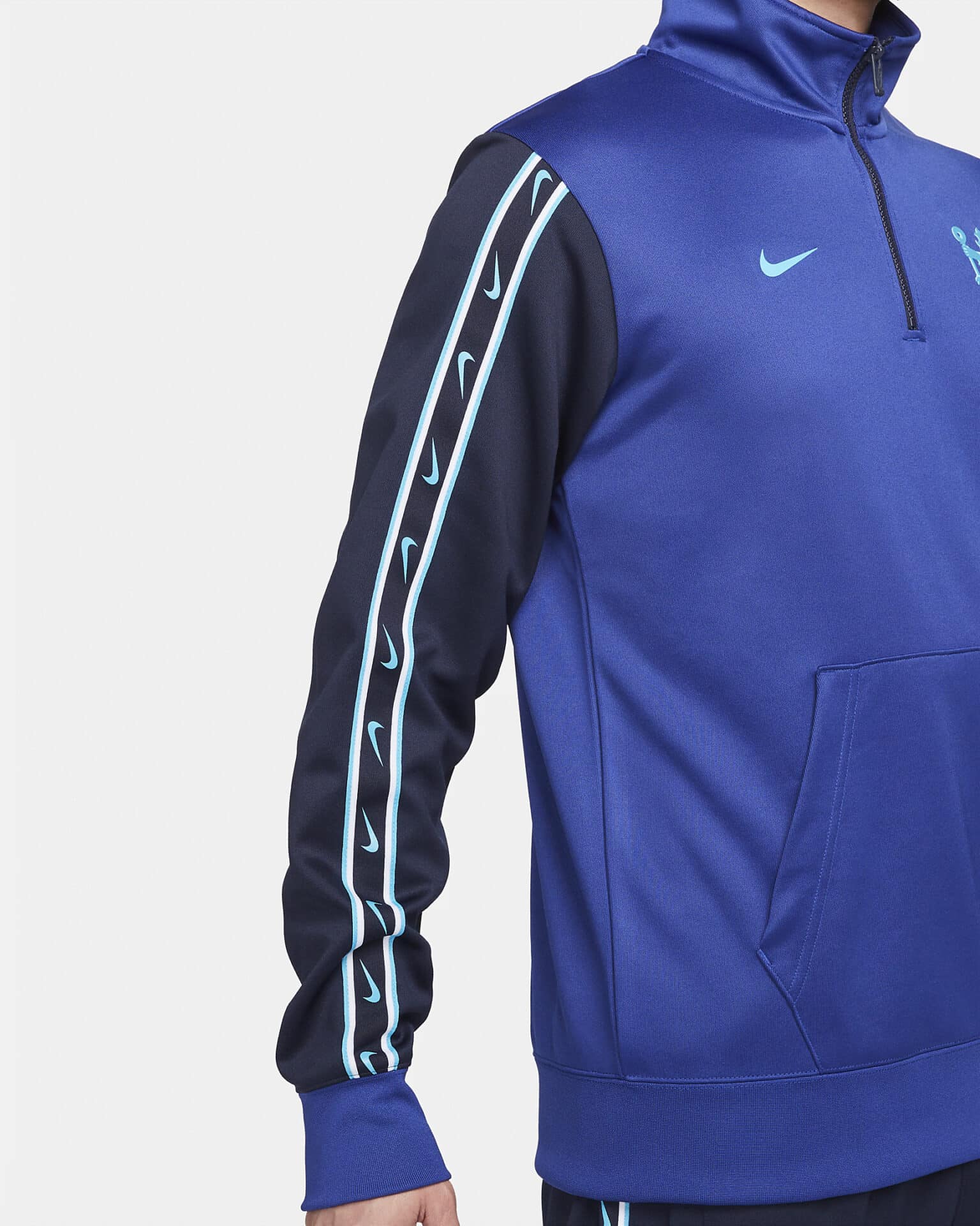FB2324 D Maglia mezza zip CHELSEA Repeat NIKE