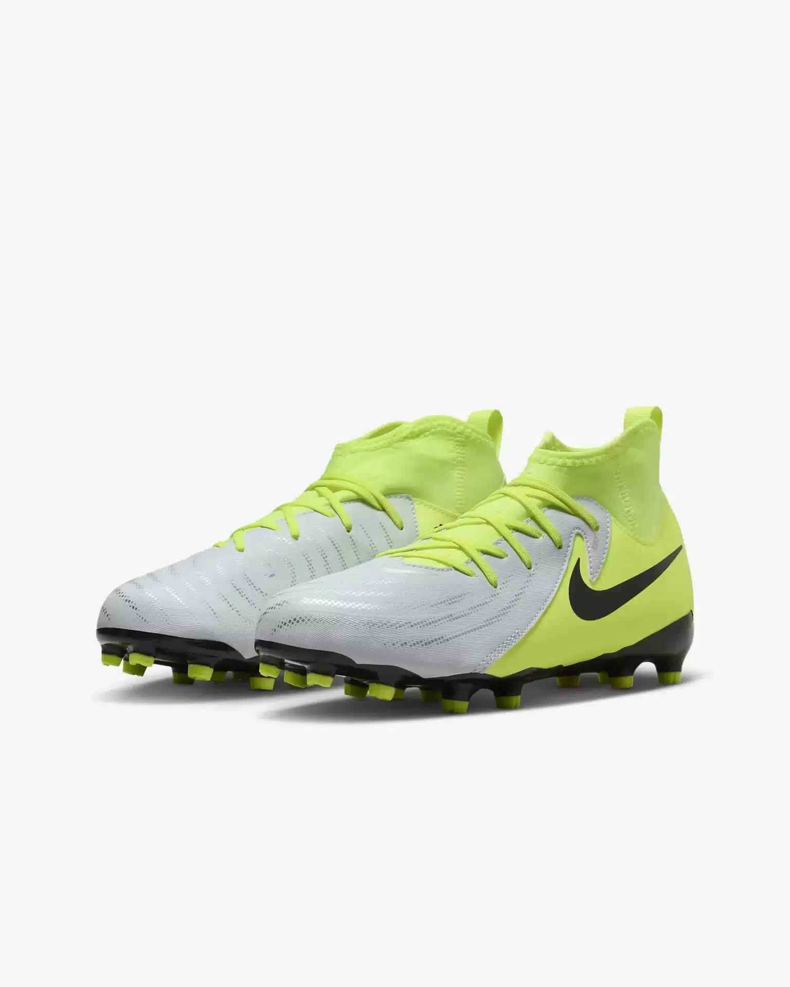 Nike Phantom LUNA 2 ACADEMY MG Argento Volt JUNIOR