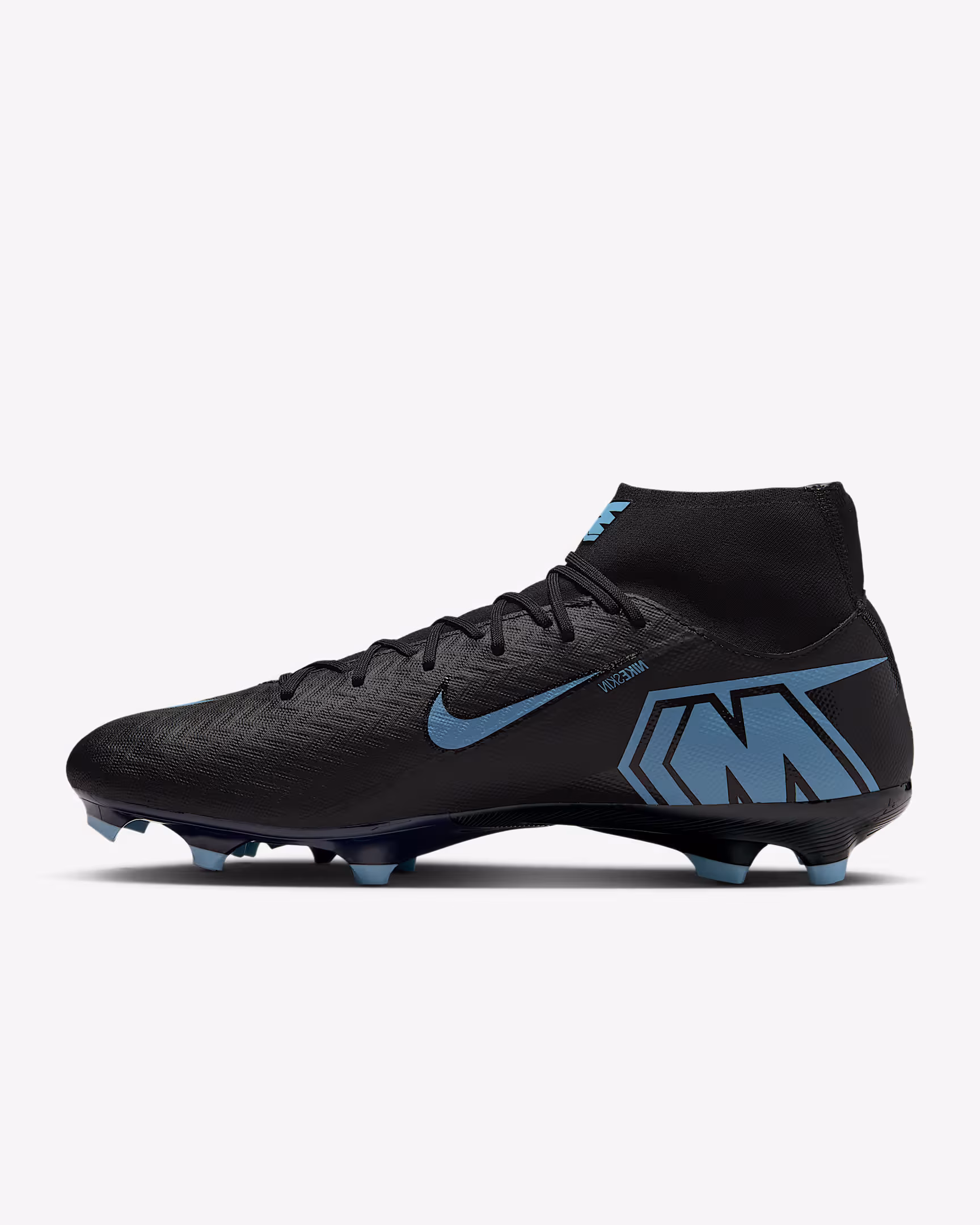 NIKE ZOOM MERCURIAL SUPERFLY ACADEMY 10 FG/MG Nero/Ice Blue