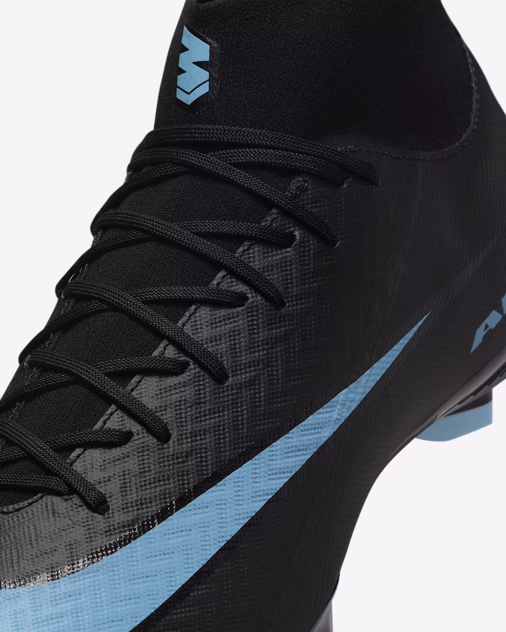 FQ1456-001 H NIKE ZOOM MERCURIAL SUPERFLY ACADEMY 10 FG/MG Nero/Ice Blue