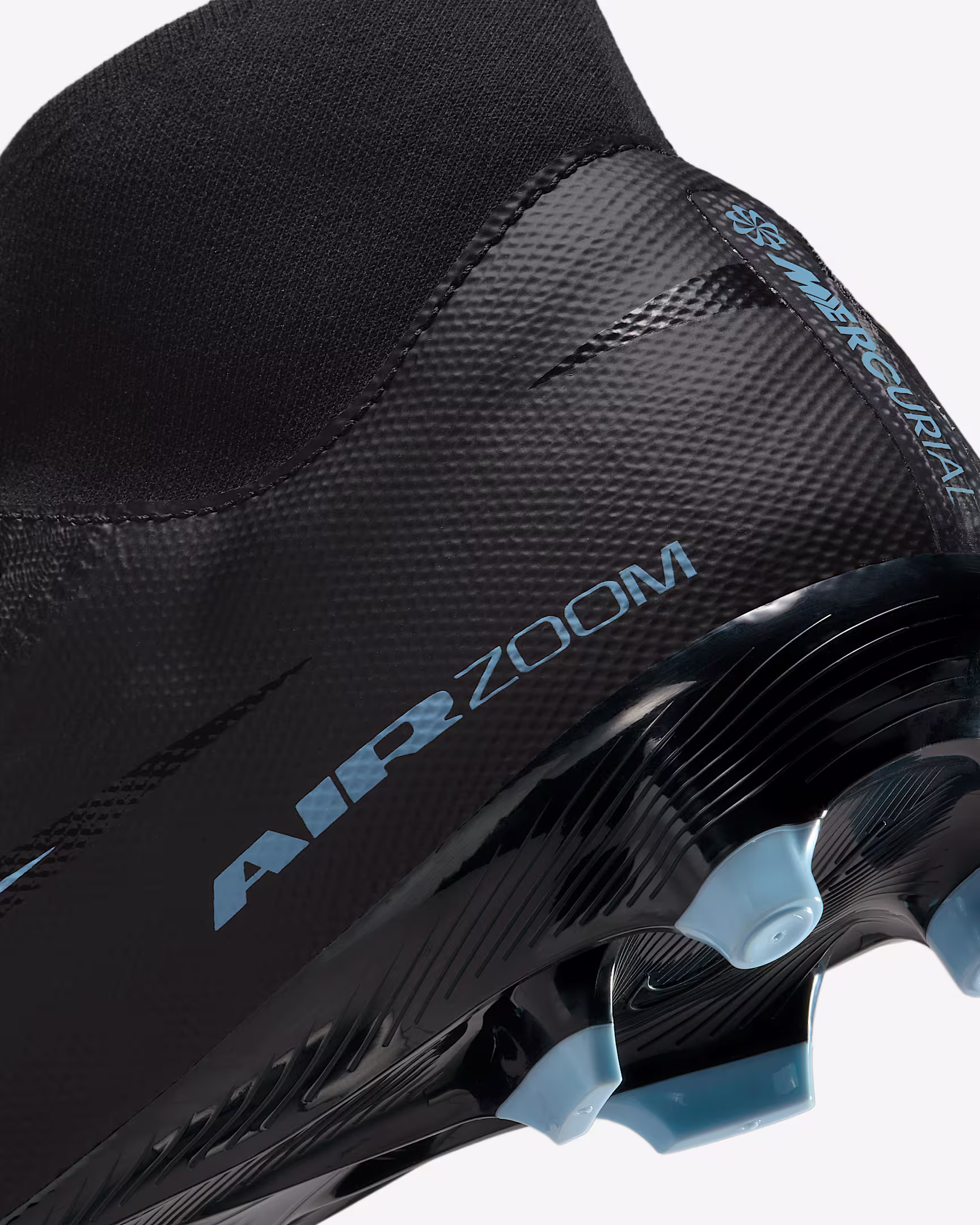 FQ1456-001 I NIKE ZOOM MERCURIAL SUPERFLY ACADEMY 10 FG/MG Nero/Ice Blue