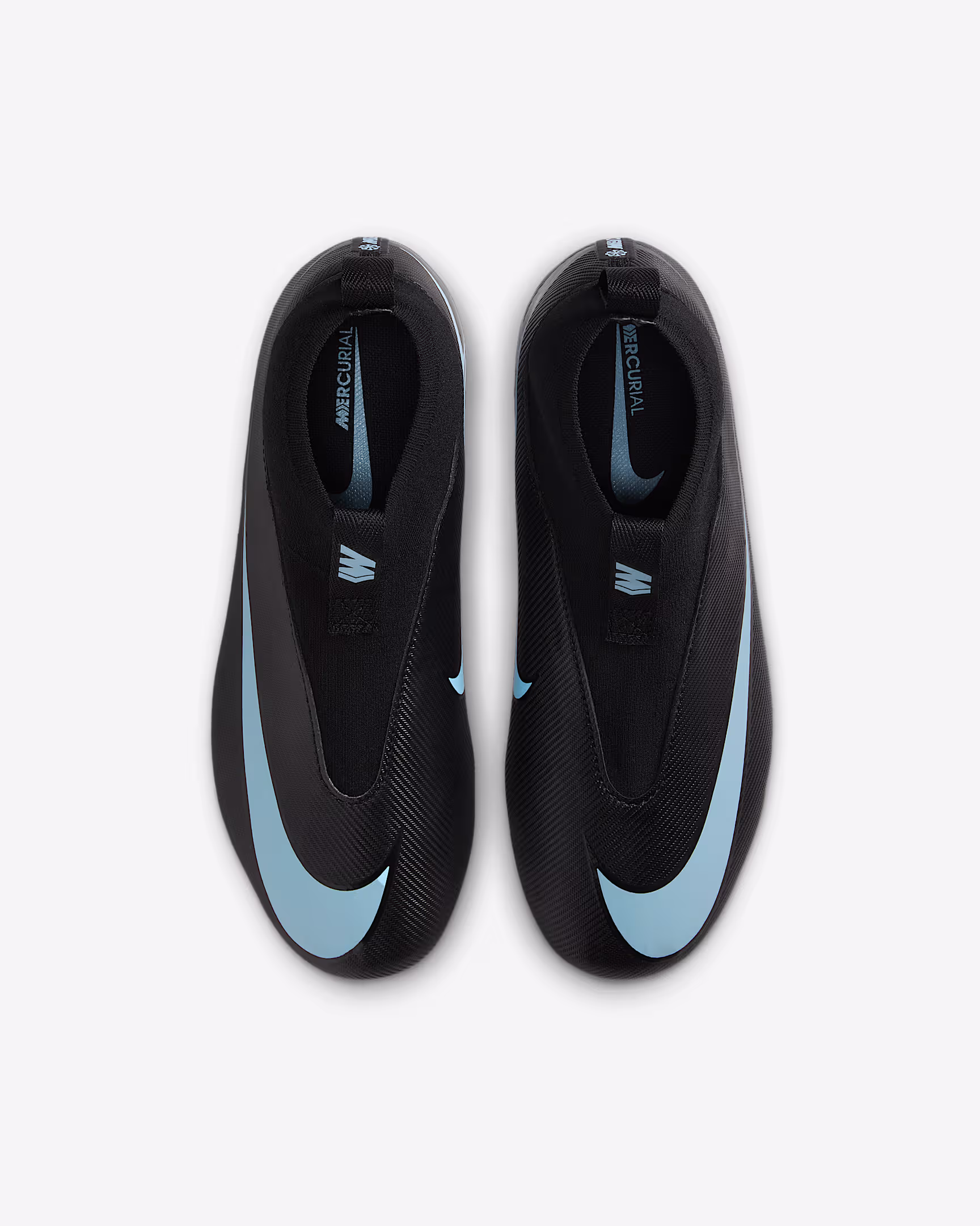 FQ8304-001 D Nike Jr. Zoom Mercurial Superfly 10 Academy FG/MG Nero/Ice Blue