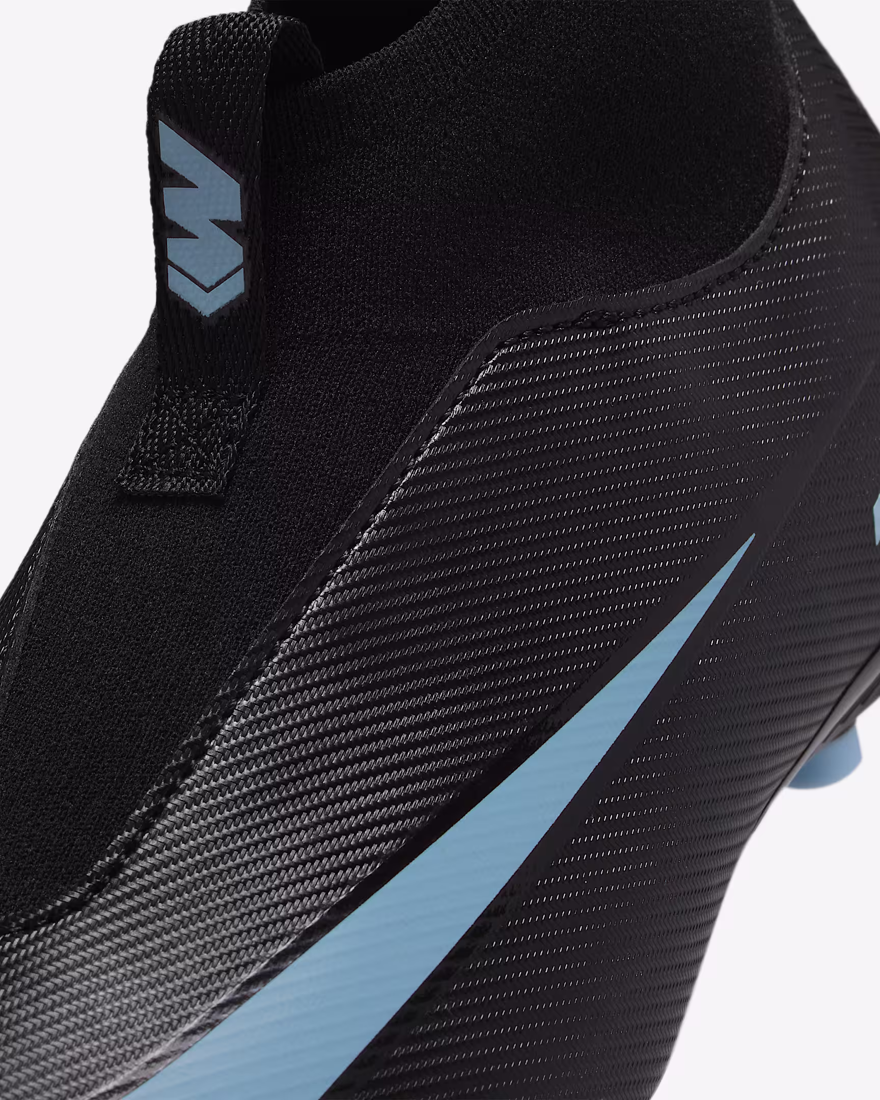 FQ8304-001 H Nike Jr. Zoom Mercurial Superfly 10 Academy FG/MG Nero/Ice Blue