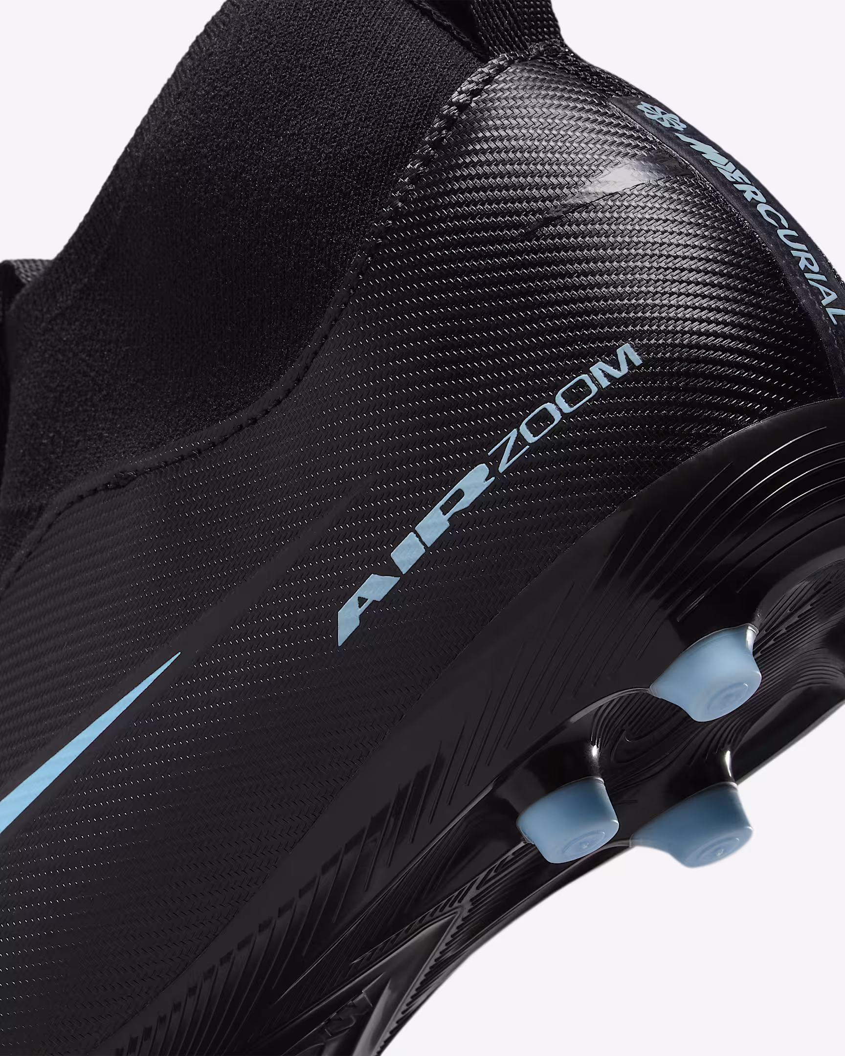 FQ8304-001 I Nike Jr. Zoom Mercurial Superfly 10 Academy FG/MG Nero/Ice Blue