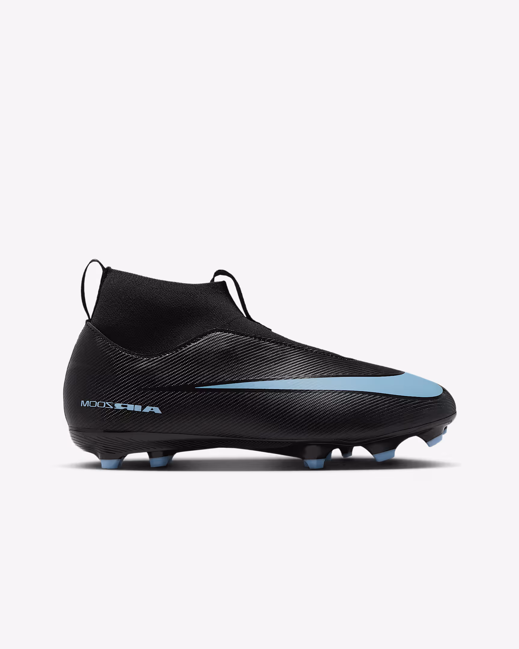 FQ8304-001 Nike Jr. Zoom Mercurial Superfly 10 Academy FG/MG Nero/Ice Blue