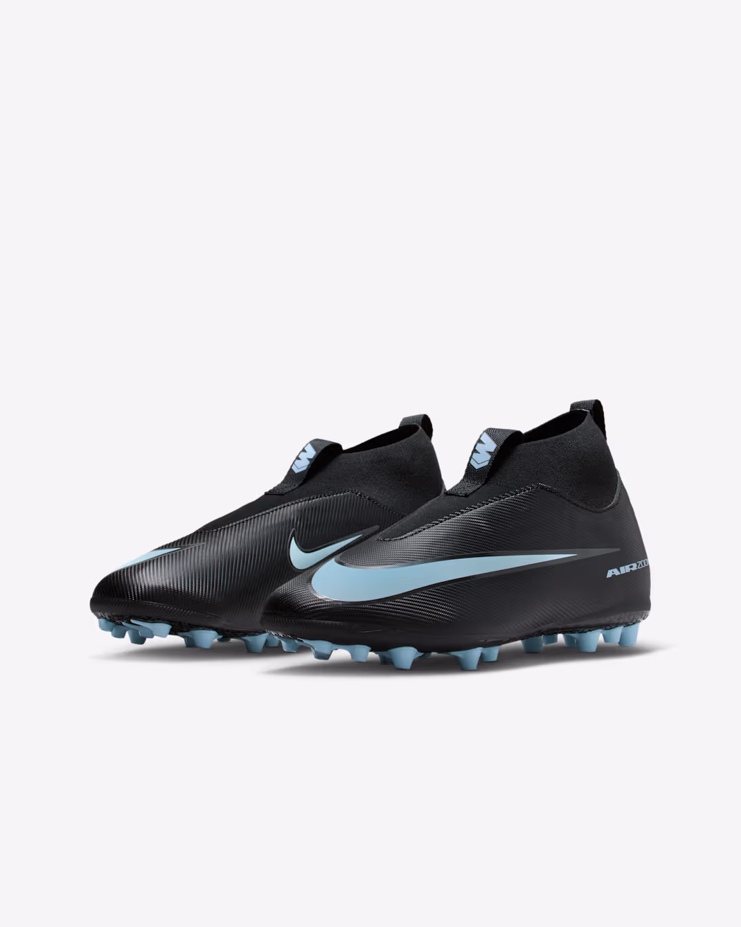 NIKE Zoom Mercurial Superfly 10 Academy AG Nero/Ice Blue Junior