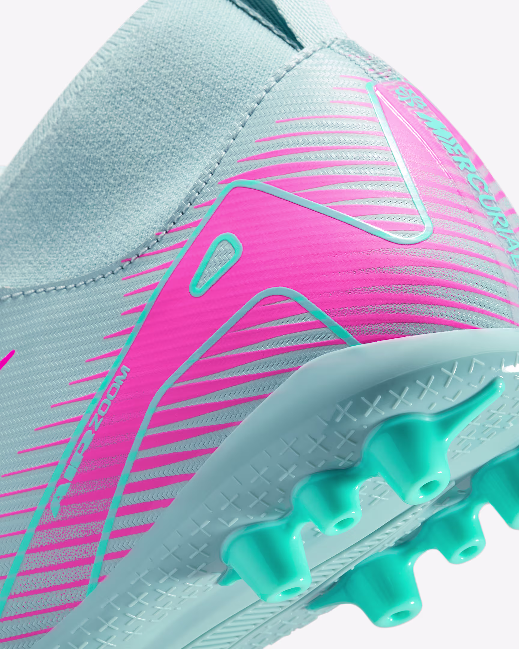FQ8308-301 I NIKE Zoom Mercurial Superfly 10 Academy AG Ocean Cube/Pink Blast Junior