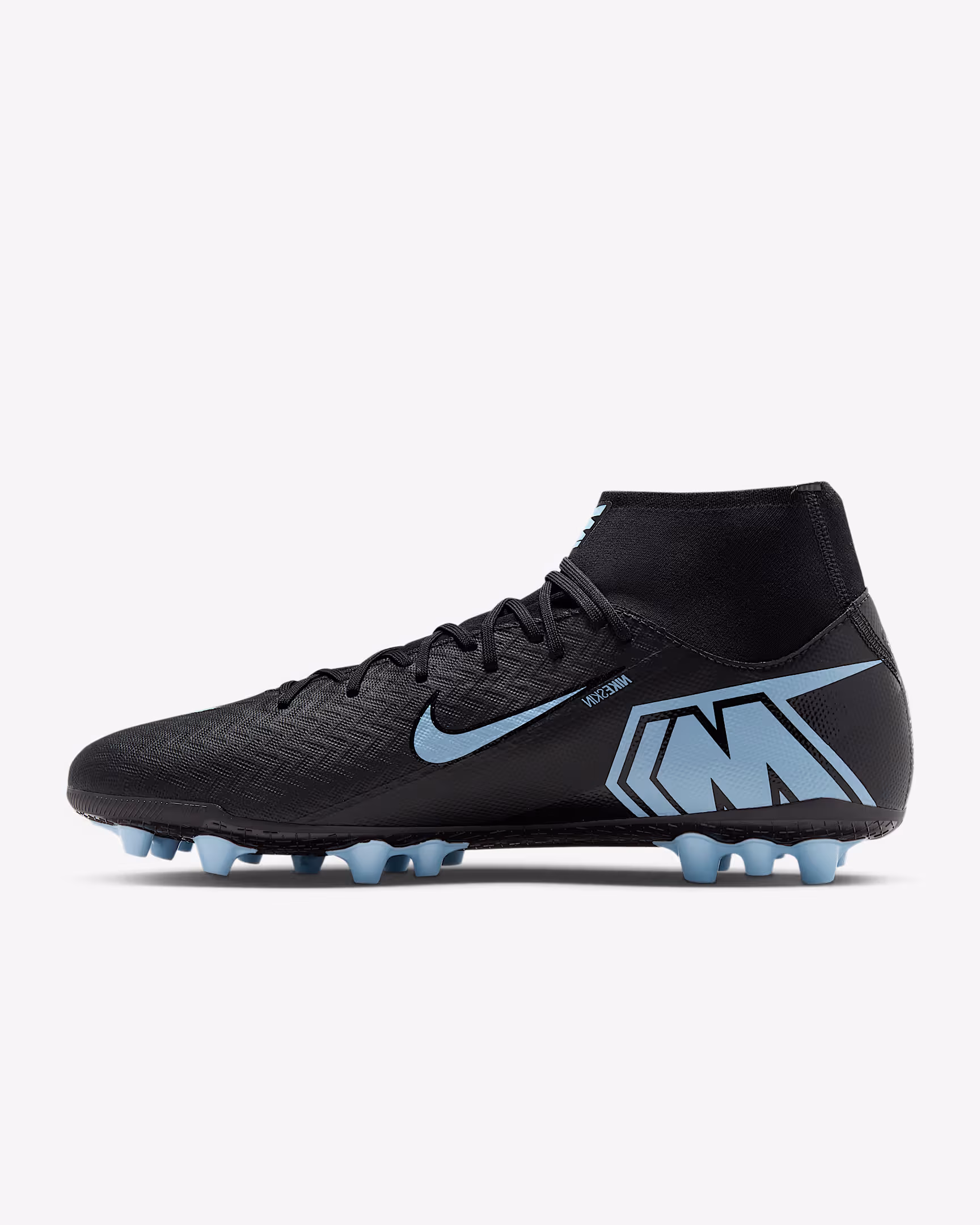 NIKE Zoom Mercurial Superfly 10 Academy AG Nero/Ice Blue