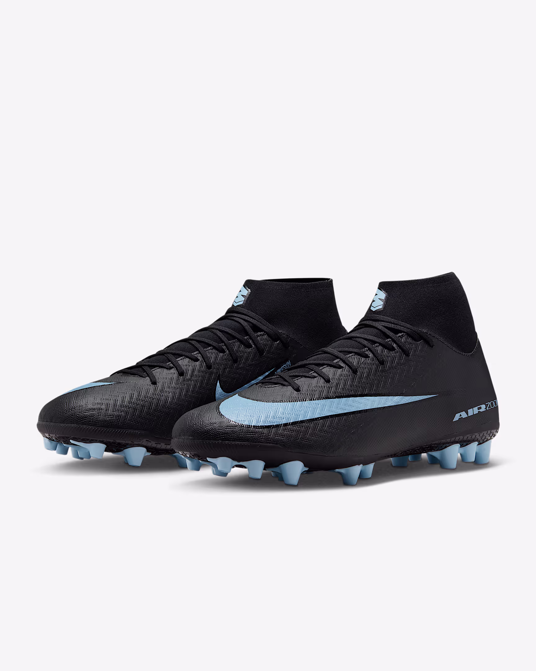 NIKE Zoom Mercurial Superfly 10 Academy AG Nero/Ice Blue
