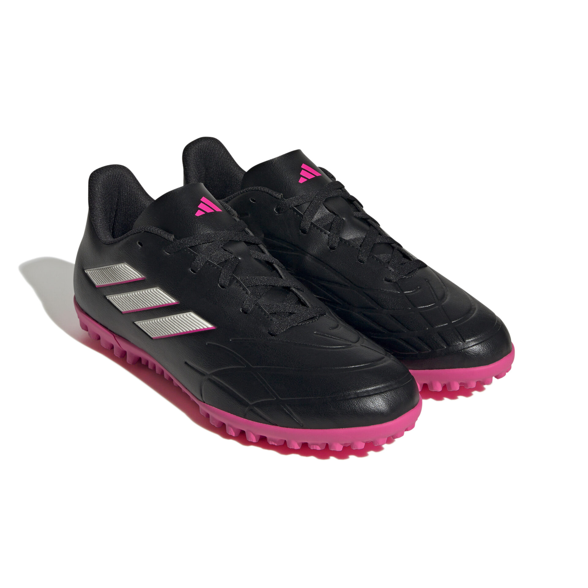 GY9049_5_FOOTWEAR_Photography_Front Lateral Top View_white Scarpe calcio ADIDAS COPA PURE.4 TF
