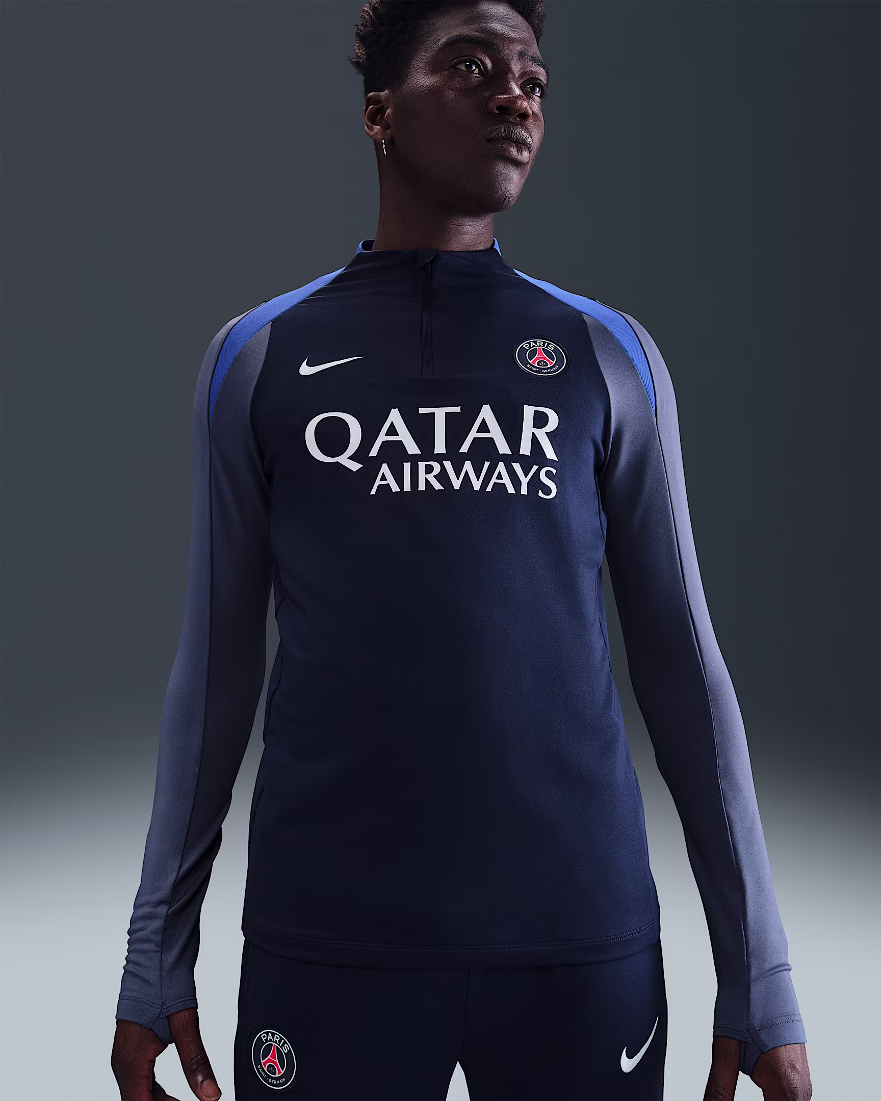 HJ7782-411 Maglia allenamento Paris Saint-Germain Strike uomo NIKE 25/26