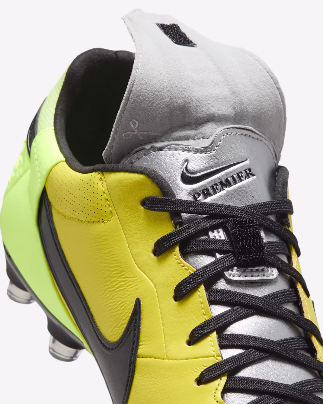 The NIKE Premier III FG Volt Ice/Vibrant Yellow/Nero