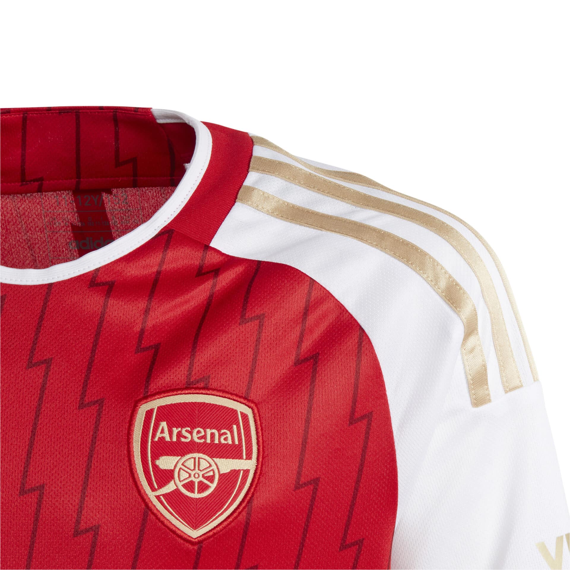 HZ2133_4_APPAREL_Photography_Detail View 1_white Maglia Junior Home ARSENAL FC 23/24