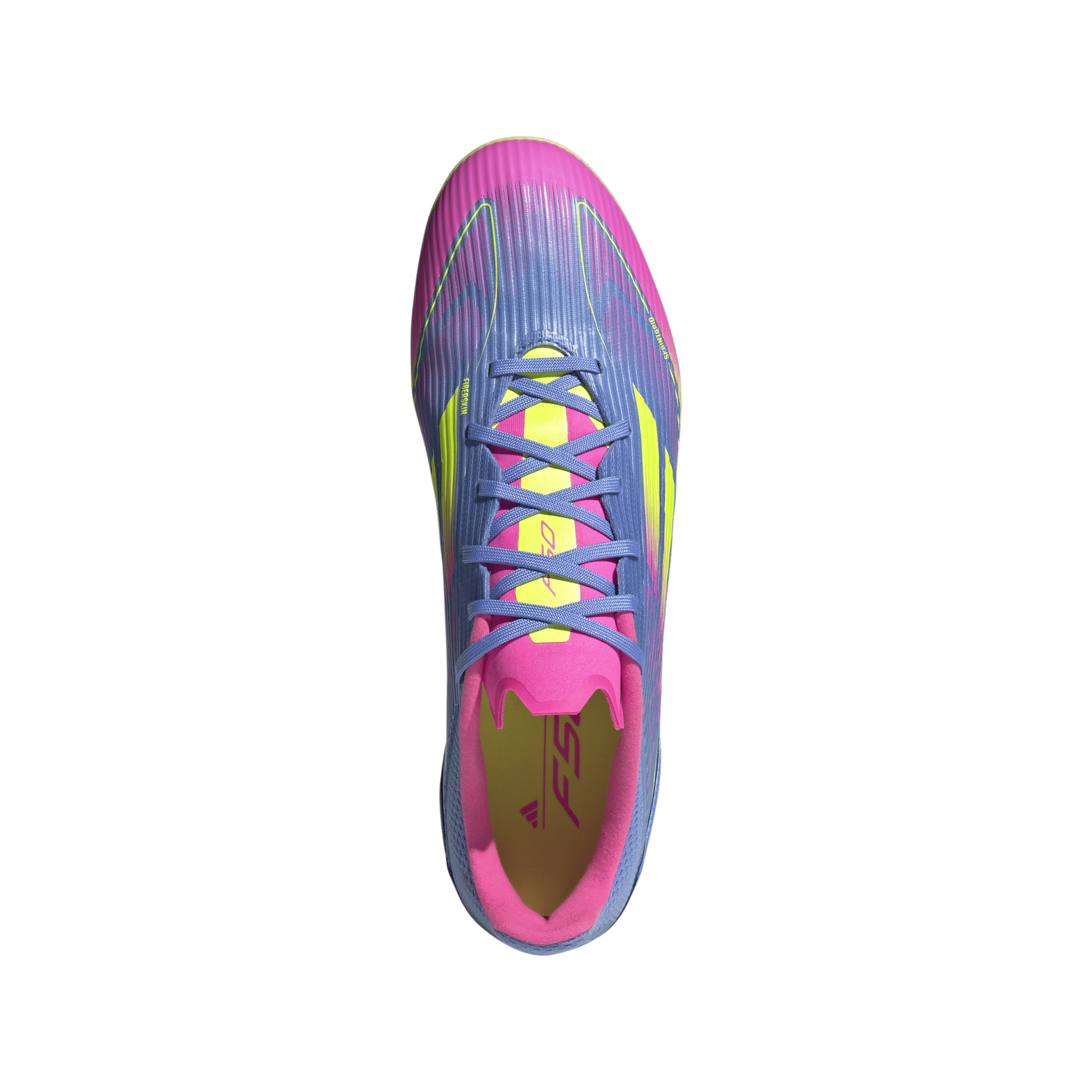 IE1236_2_FOOTWEAR_Photography_Top Portrait View_transparent Scarpe calcio ADIDAS F50 LEAGUE MG Blue Fusion