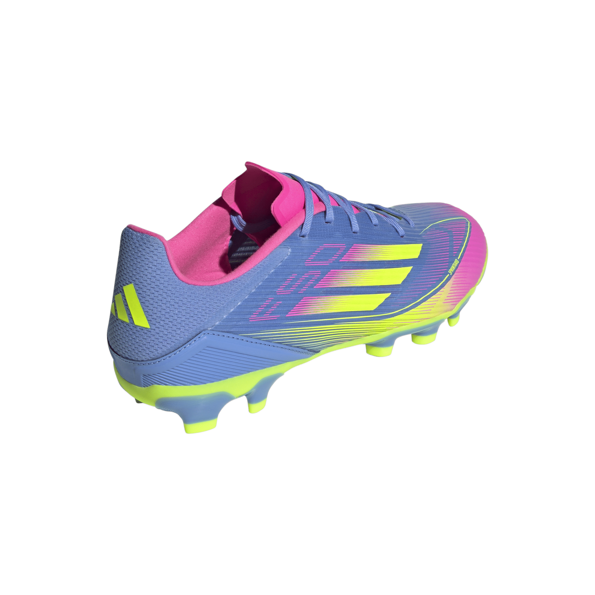 IE1236_6_FOOTWEAR_Photography_Back Lateral Top View_transparent Scarpe calcio ADIDAS F50 LEAGUE MG Blue Fusion