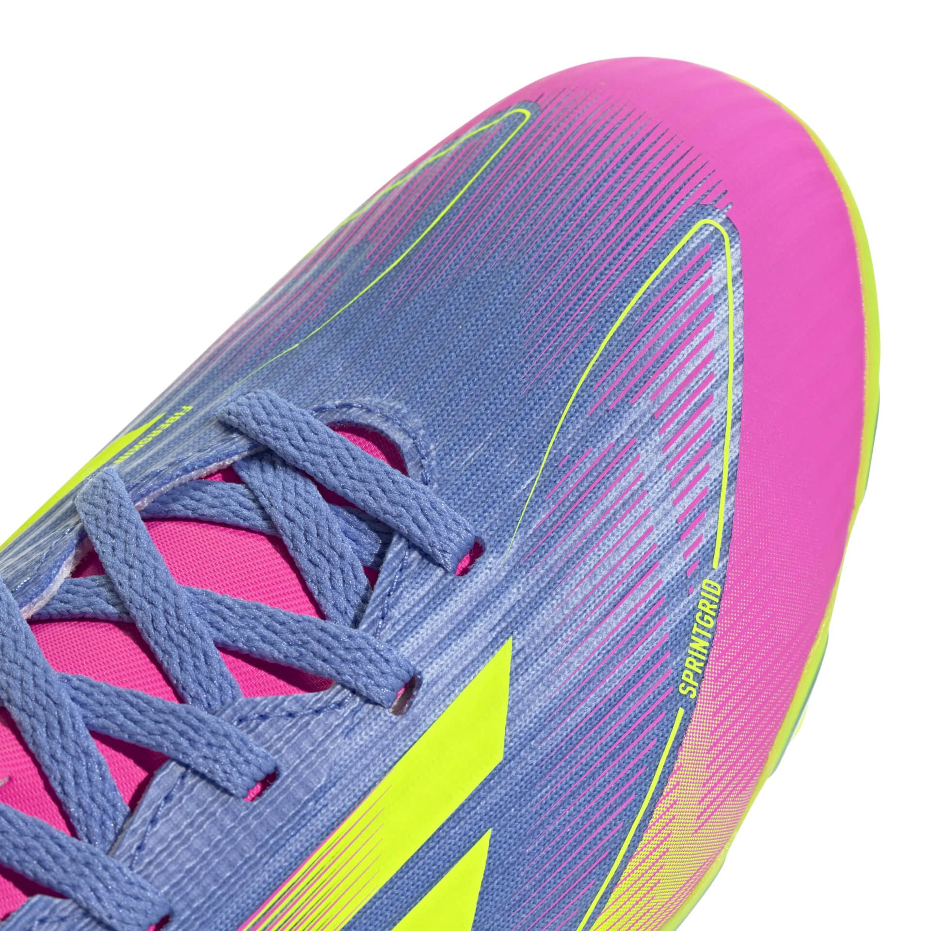 IE3751_7_FOOTWEAR_Photography_Detail View 1_white Scarpe calcio ADIDAS F50 LEAGUE MG Blue Fusion Junior