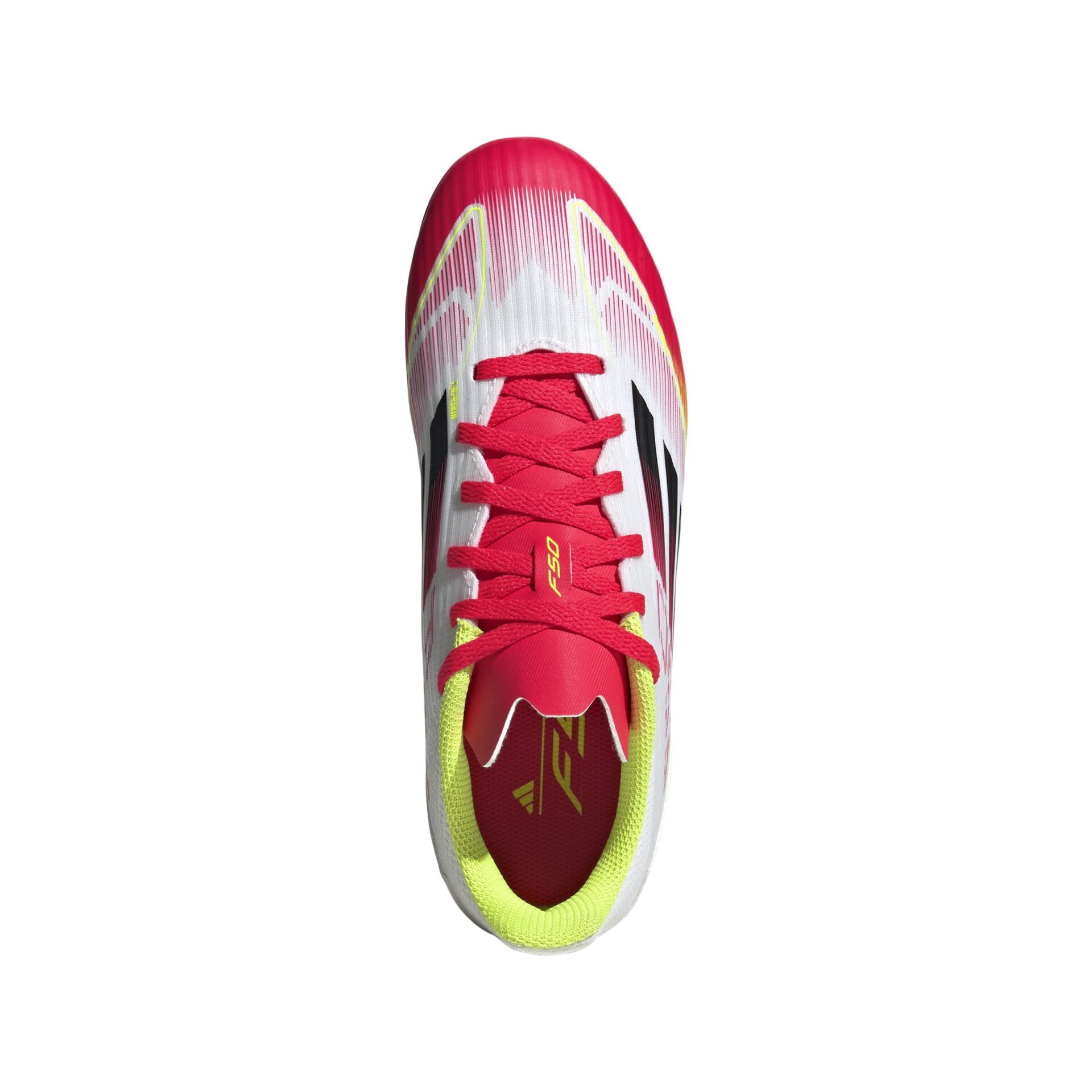 IE3752_2_FOOTWEAR_Photography_Top Portrait View_white Scarpe calcio ADIDAS F50 LEAGUE MG Junior