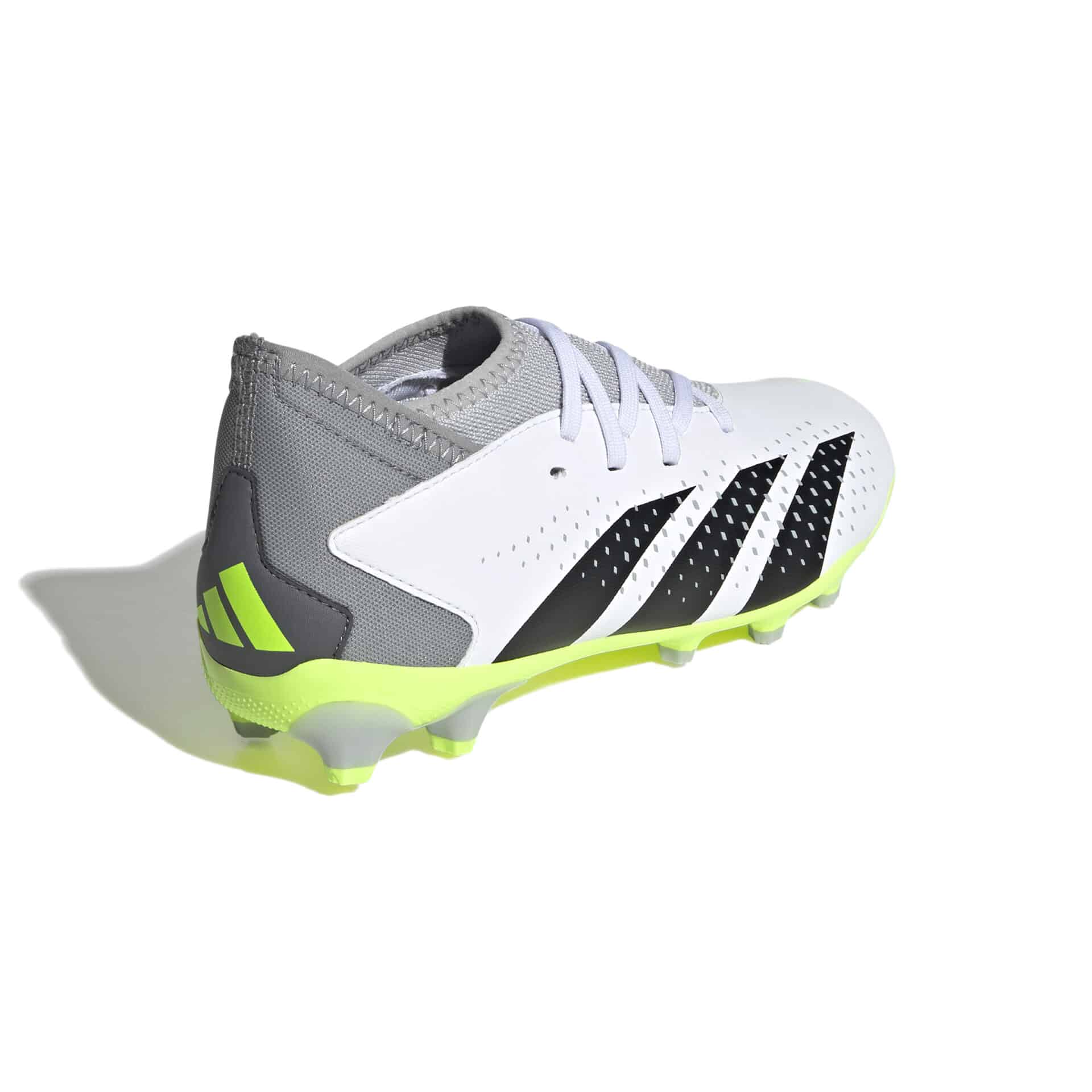IE9445_6_FOOTWEAR_Photography_Back Lateral Top View_white Scarpe calcio ADIDAS PREDATOR ACCURACY.3 MG Junior