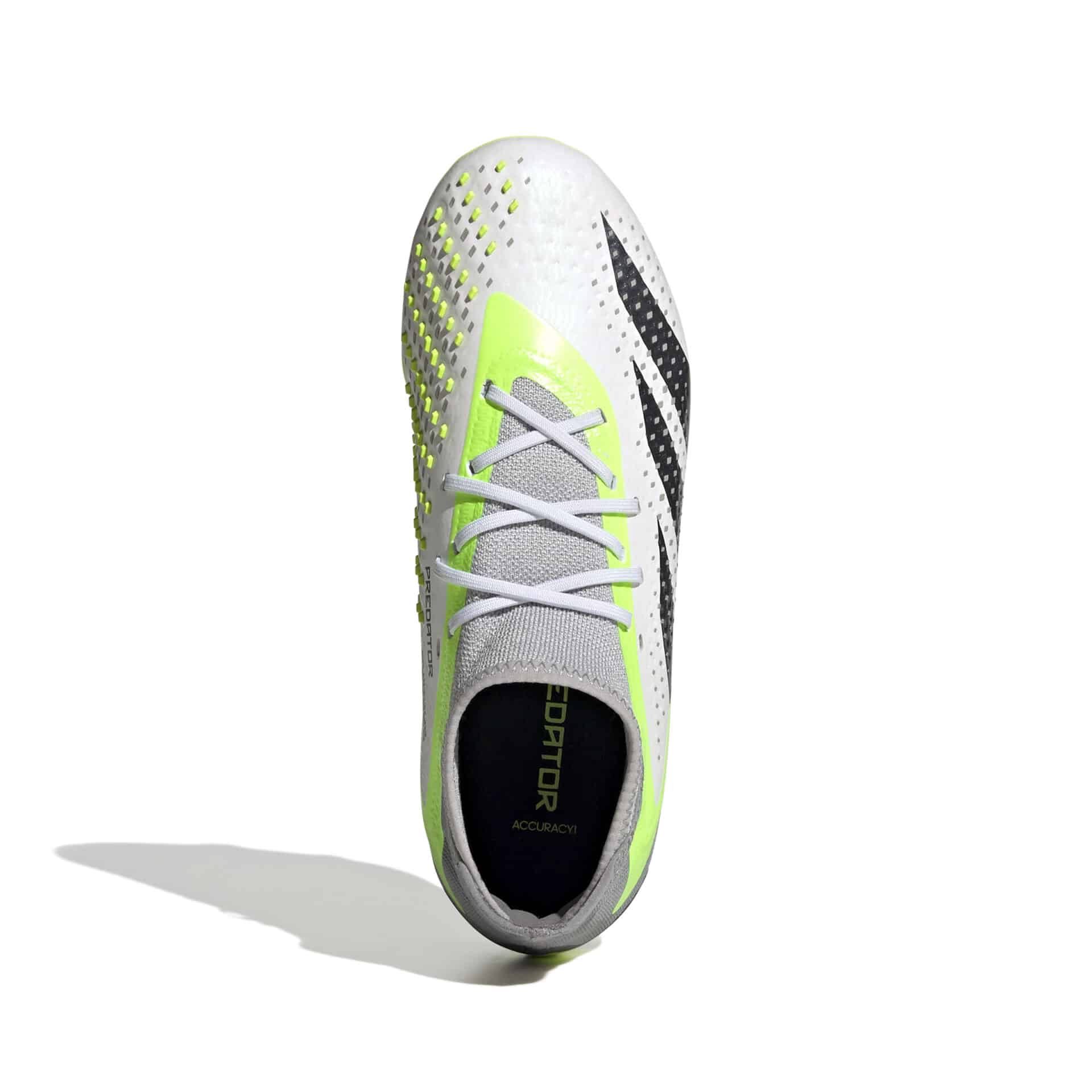 IE9500_2_FOOTWEAR_Photography_Top Portrait View_white Scarpe calcio ADIDAS PREDATOR ACCURACY.1 FG Junior