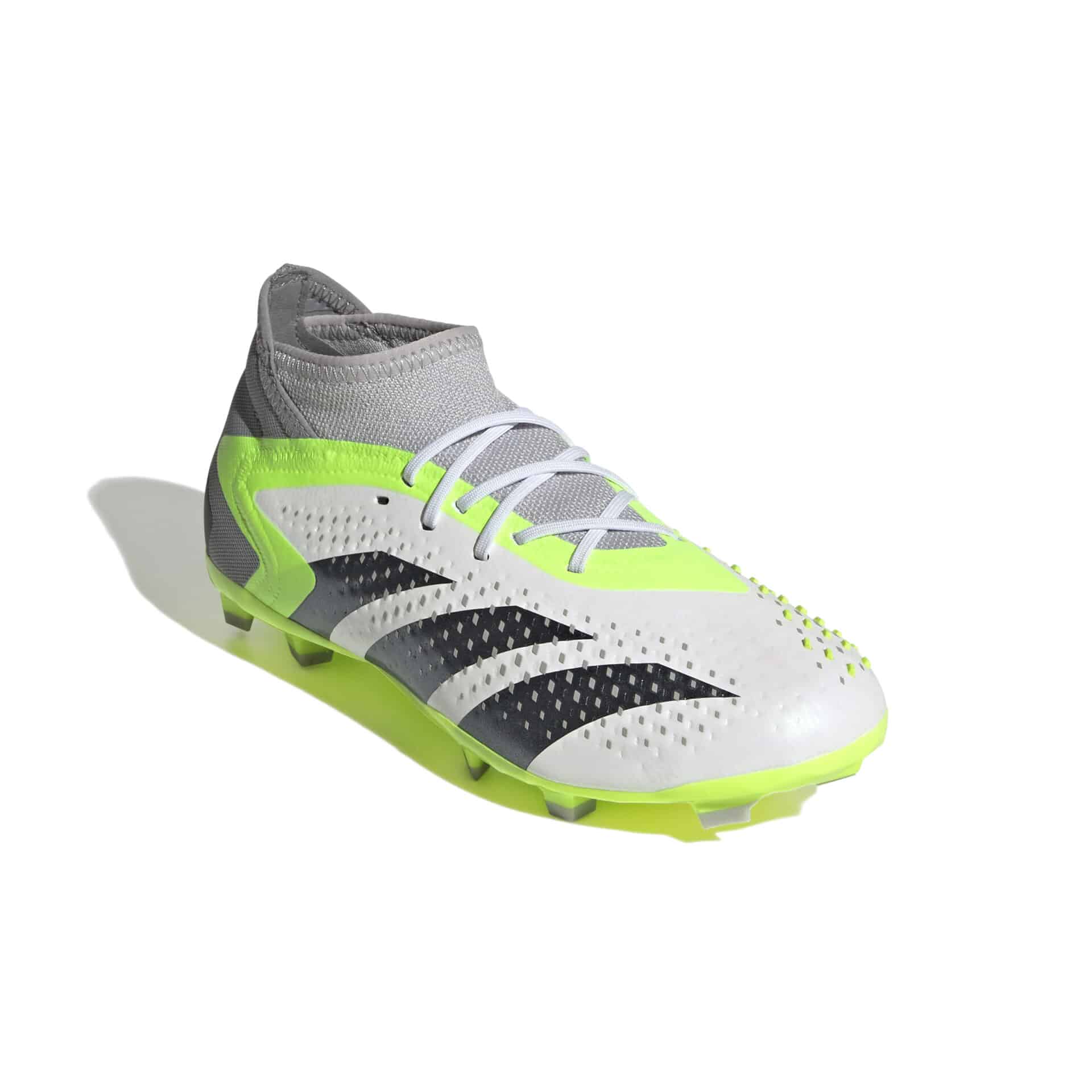 IE9500_5_FOOTWEAR_Photography_Front Lateral Top View_white Scarpe calcio ADIDAS PREDATOR ACCURACY.1 FG Junior