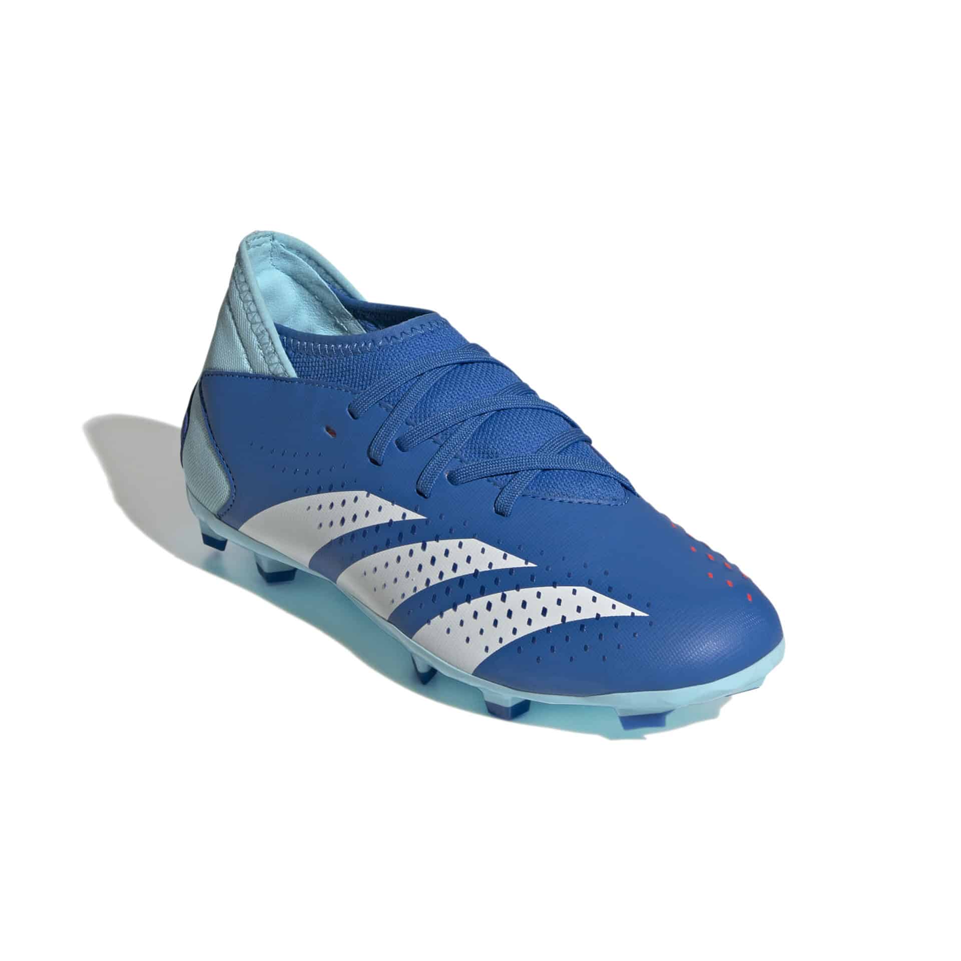 IE9503_5_FOOTWEAR_Photography_Front Lateral Top View_white Scarpe calcio ADIDAS PREDATOR ACCURACY.3 FG Broyal Junior