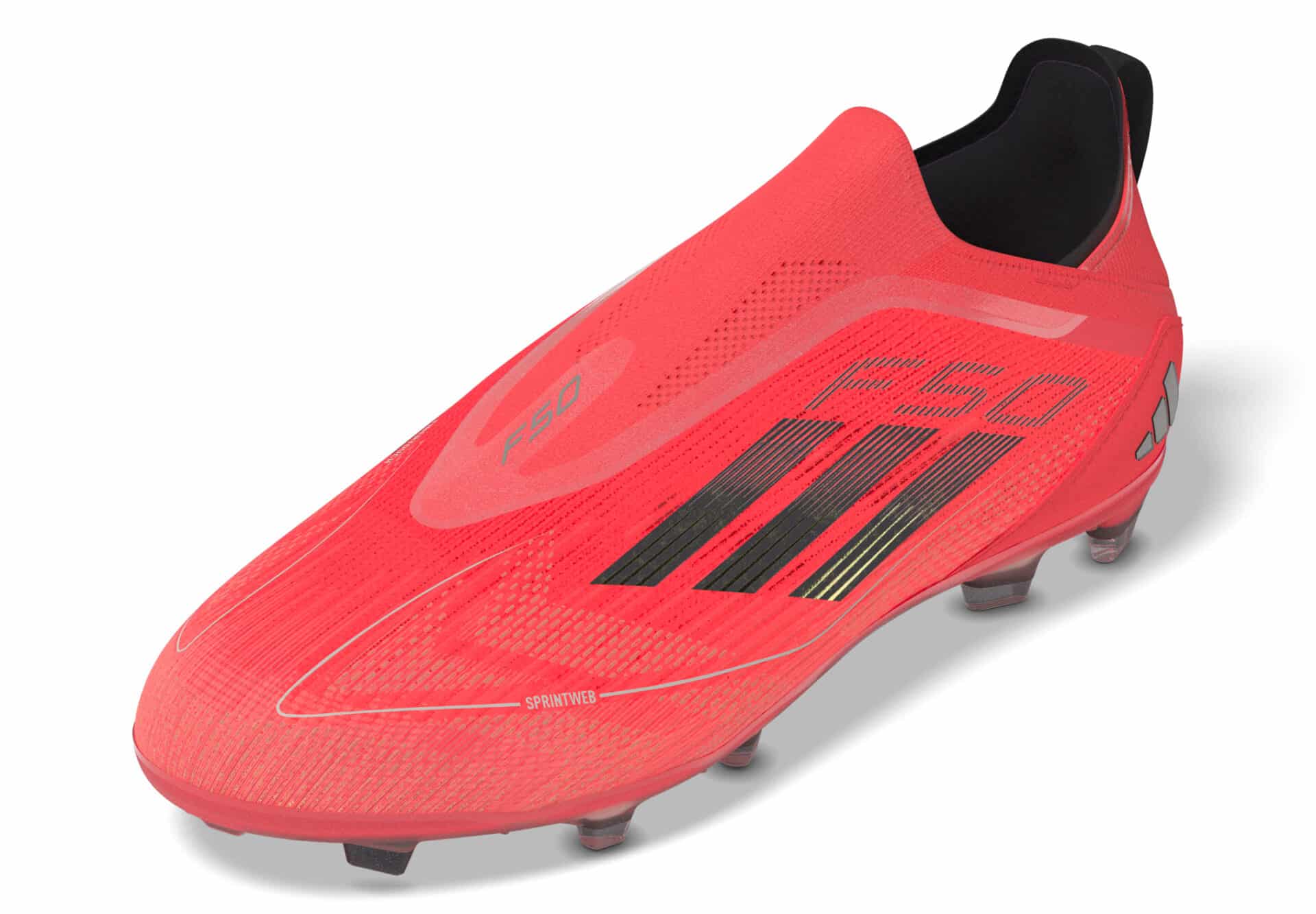 IF1356_11_FOOTWEAR_3D - Rendering_Side Lateral Left View_white Scarpe calcio ADIDAS F50 PRO LL FG Turbo Junior