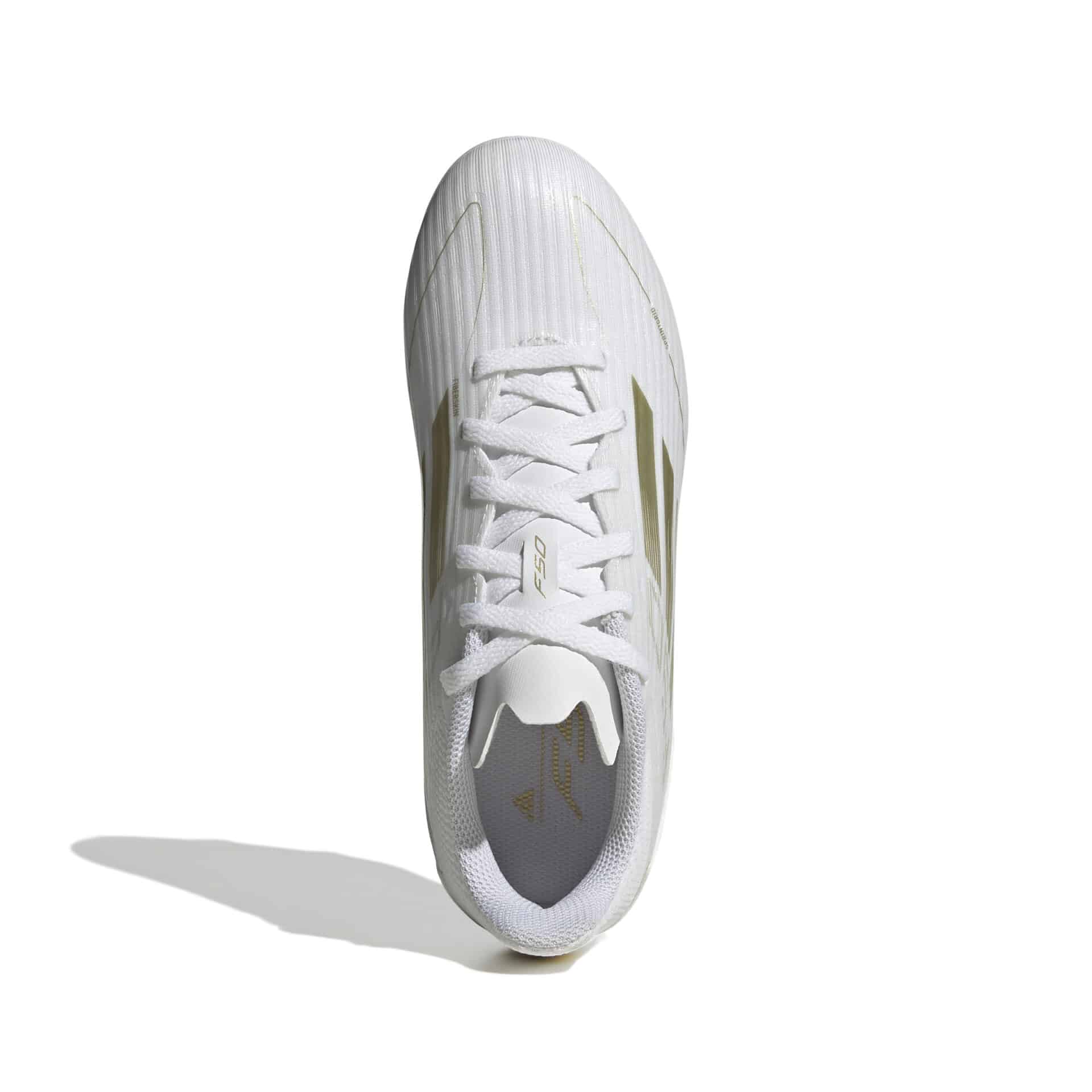 Scarpa calcio ADIDAS F50 LEAGUE FG/MG Junior Bianco Oro