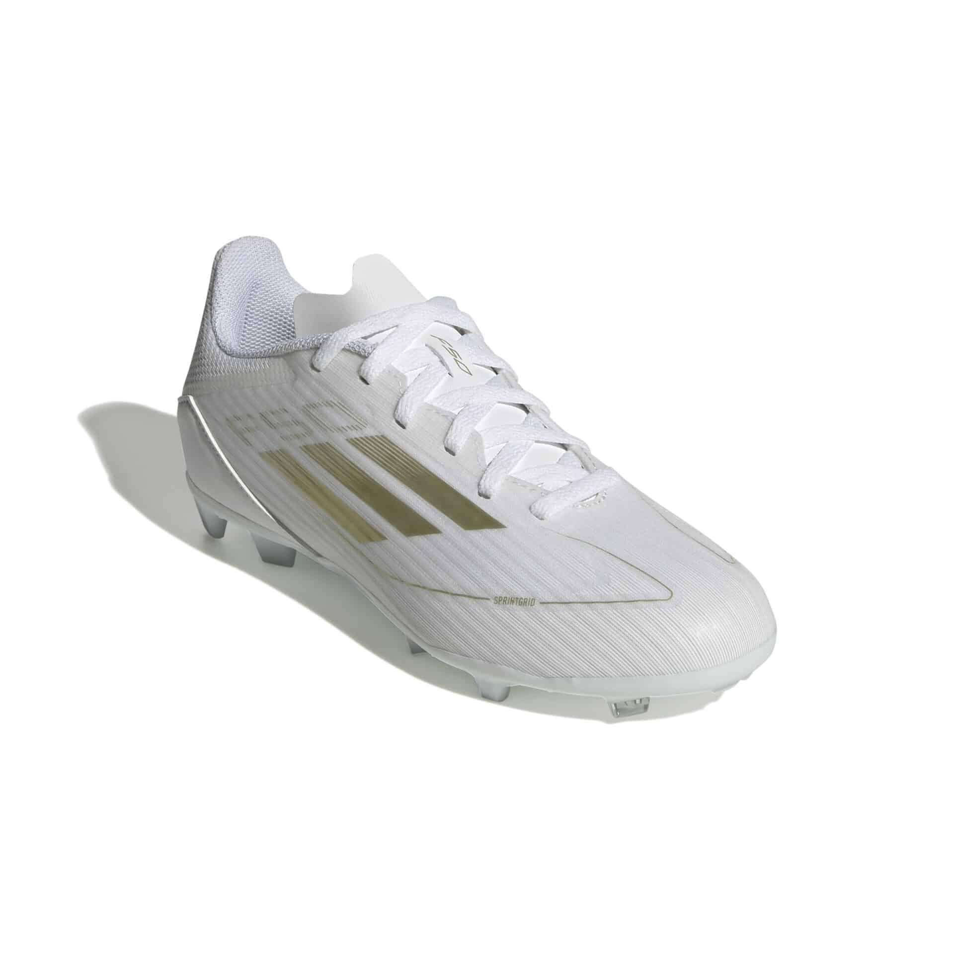 Scarpa calcio ADIDAS F50 LEAGUE FG/MG Junior Bianco Oro