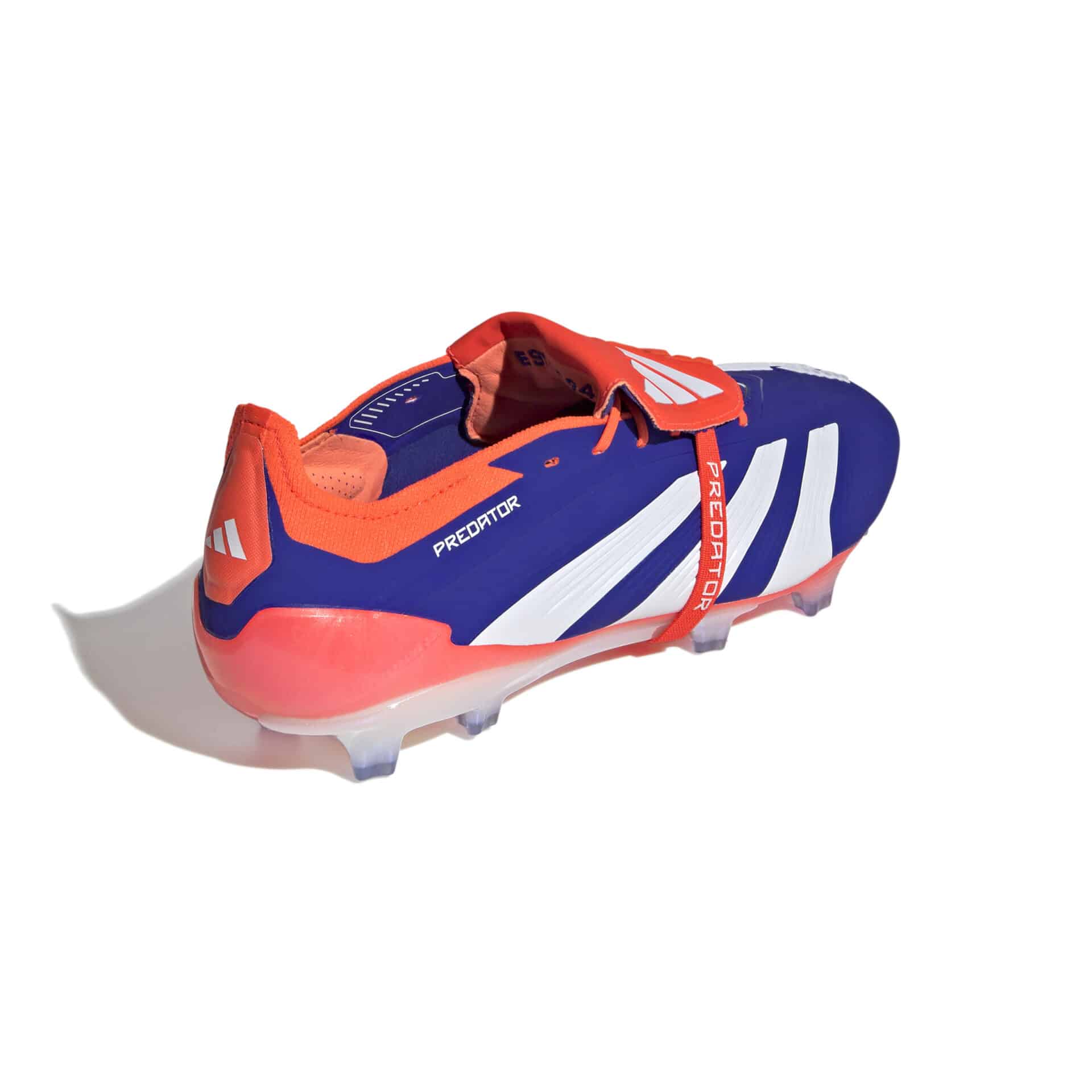 IF6442_6_FOOTWEAR_Photography_Back Lateral Top View_white Scarpe calcio ADIDAS PREDATOR ELITE FT FG Lucid Blue