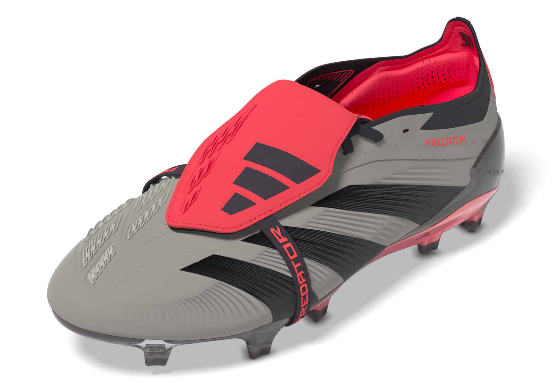 IF6443_10_FOOTWEAR_3D - Rendering_Side Lateral Left View_white Scarpe calcio ADIDAS PREDATOR ELITE FT FG Platinum