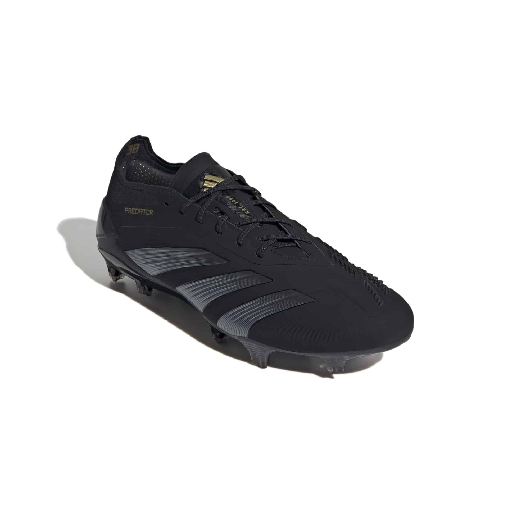 IF8865_5_FOOTWEAR_Photography_Front Lateral Top View_white Scarpe calcio ADIDAS PREDATOR ELITE FG Black