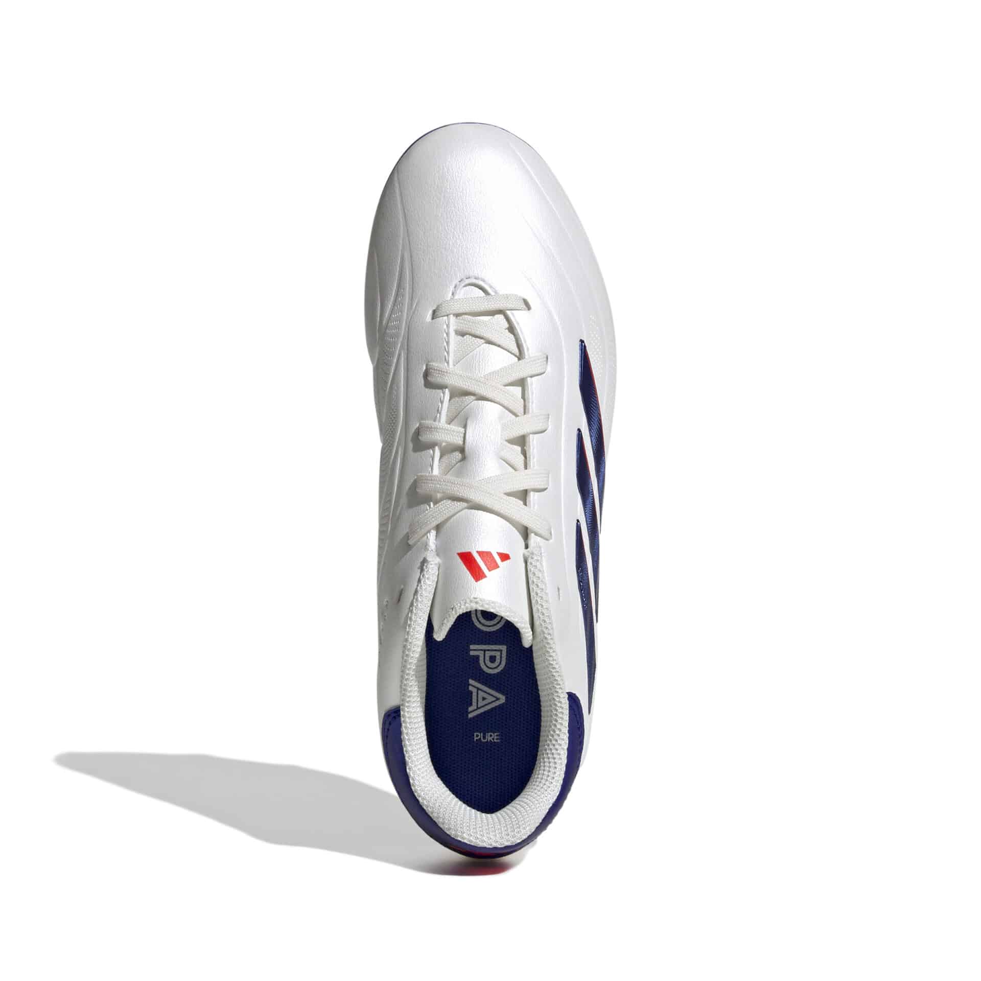 IG6411_2_FOOTWEAR_Photography_Top Portrait View_white Scarpa calcio ADIDAS COPA PURE 2 League FG Junior