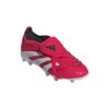 IH5077_5_FOOTWEAR_Photography_Front Lateral Top View_white Scarpe calcio ADIDAS PREDATOR ELITE FT FG Junior Lucid Red