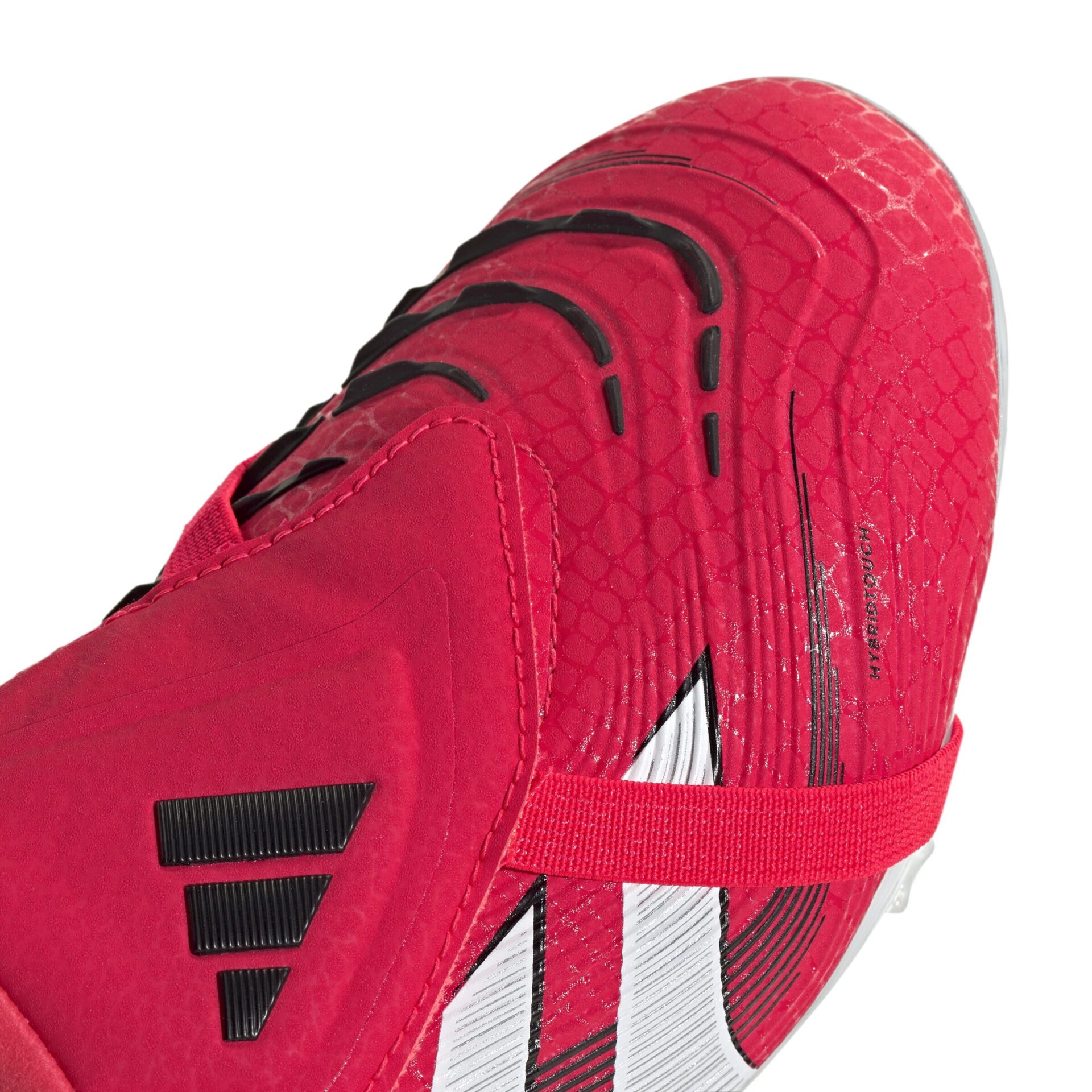 IH5077_7_FOOTWEAR_Photography_Detail View 1_white Scarpe calcio ADIDAS PREDATOR ELITE FT FG Junior Lucid Red