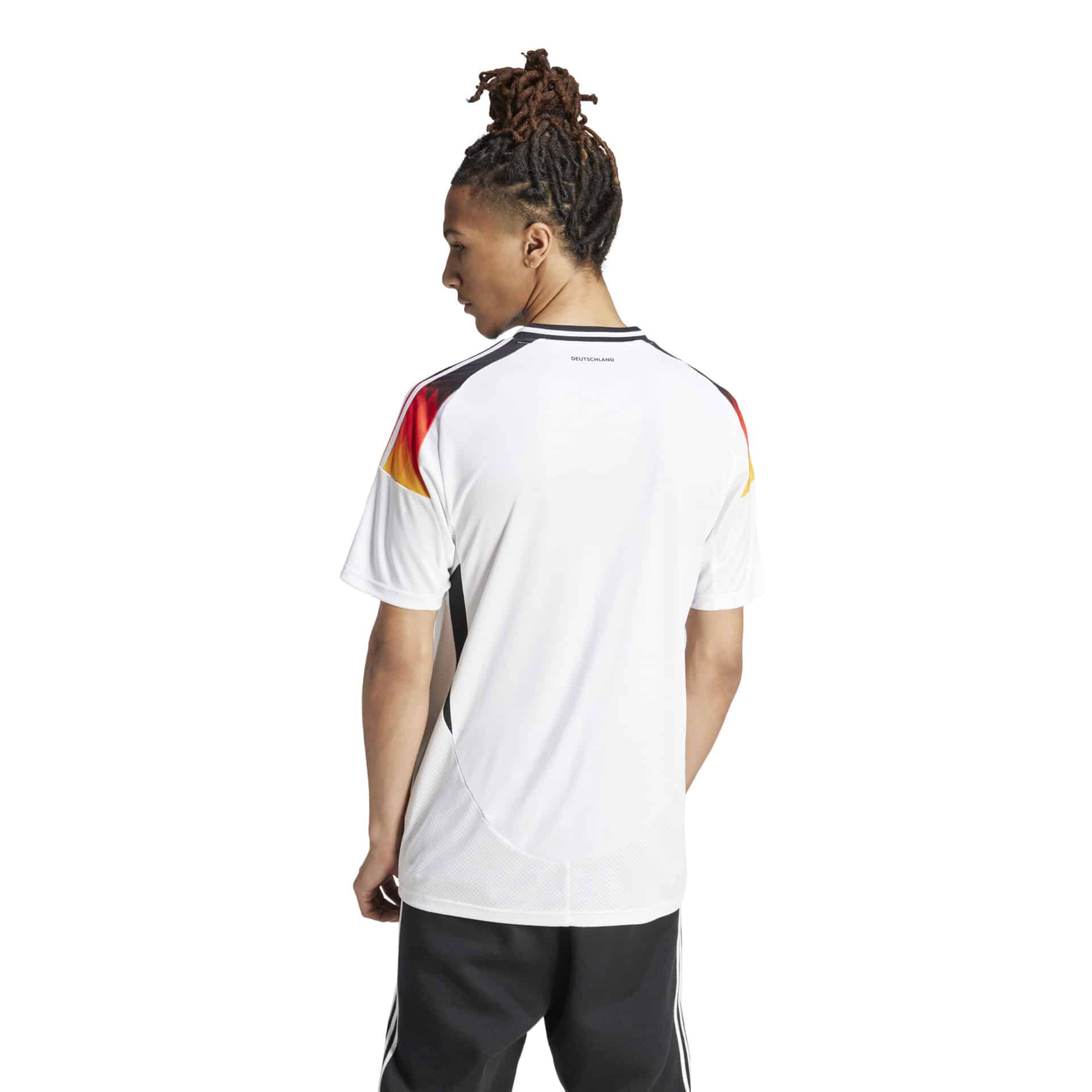 IP8139_6_APPAREL_On Model_Back View_white ADIDAS Maglia Home 24 GERMANIA