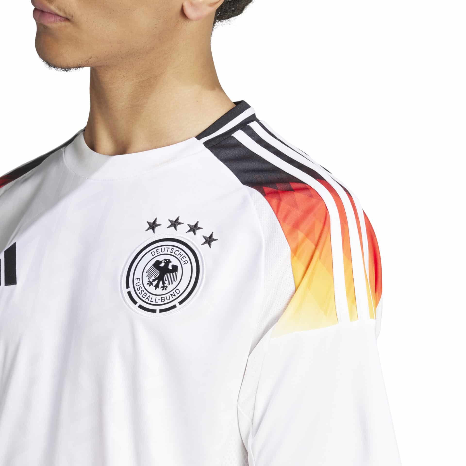 IP8139_9_APPAREL_On Model_Detail View 2_white ADIDAS Maglia Home 24 GERMANIA