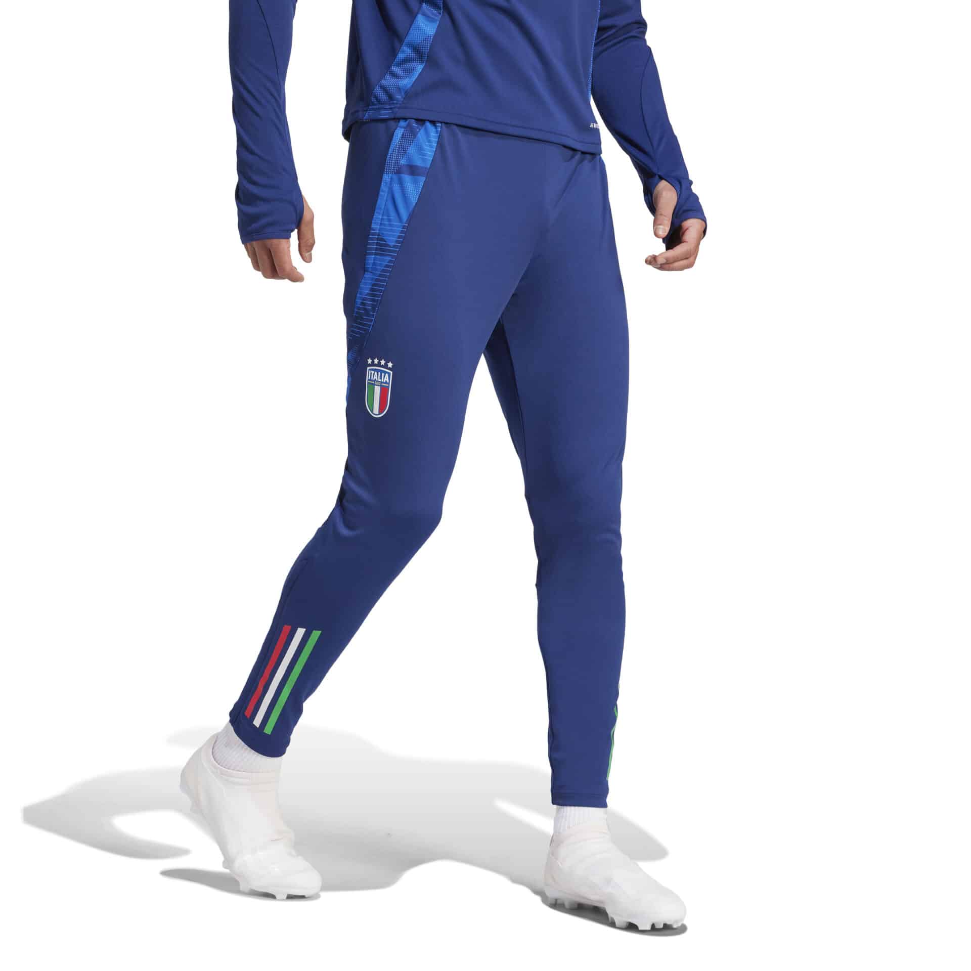 IQ2163_3_APPAREL_On Model_Standard View_white ADIDAS Pantaloni Allenamento Tiro 24 ITALIA