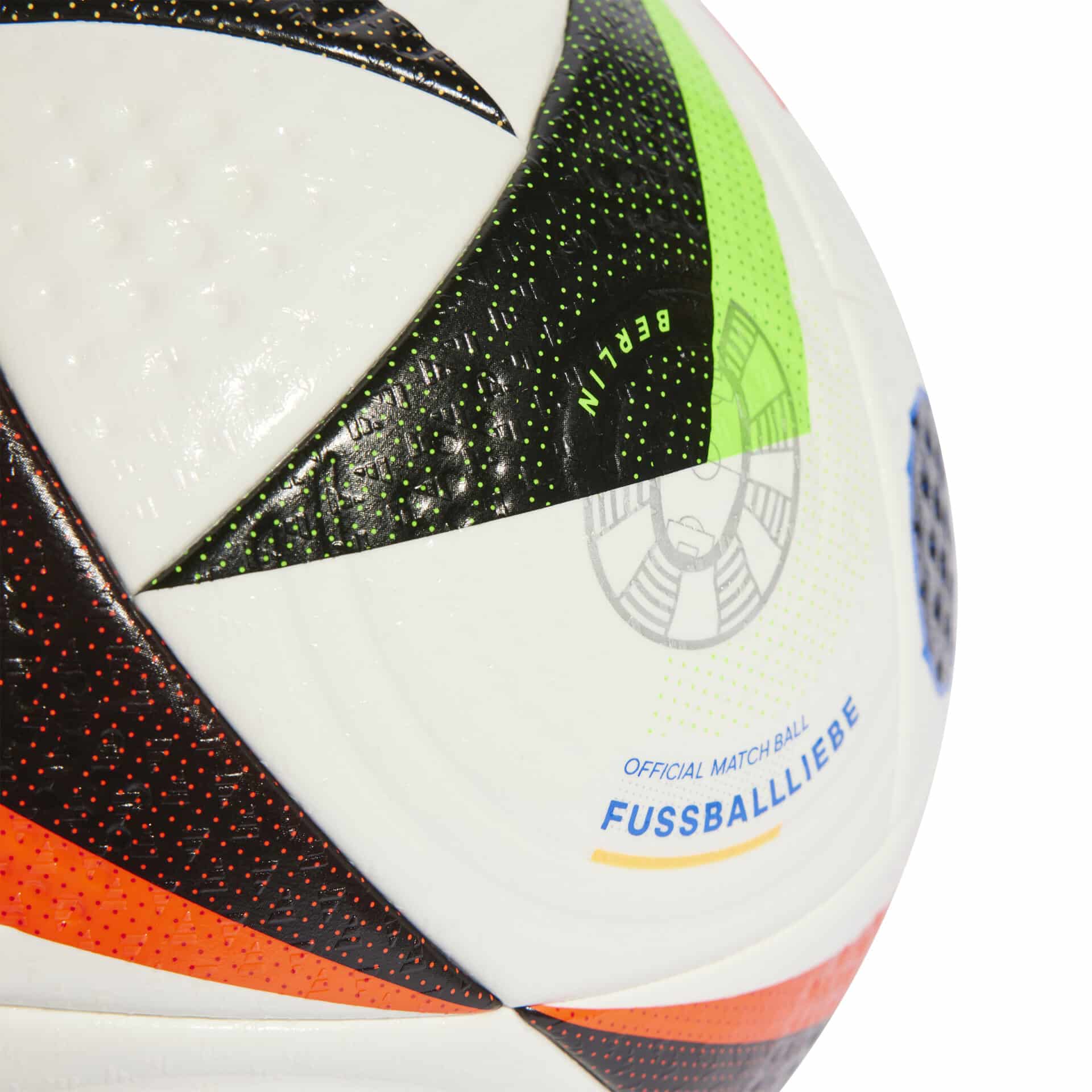 IQ3682_3_HARDWARE_Photography_Detail View 1_white Pallone ADIDAS EURO 24 FUSSBALLLIEBE PRO