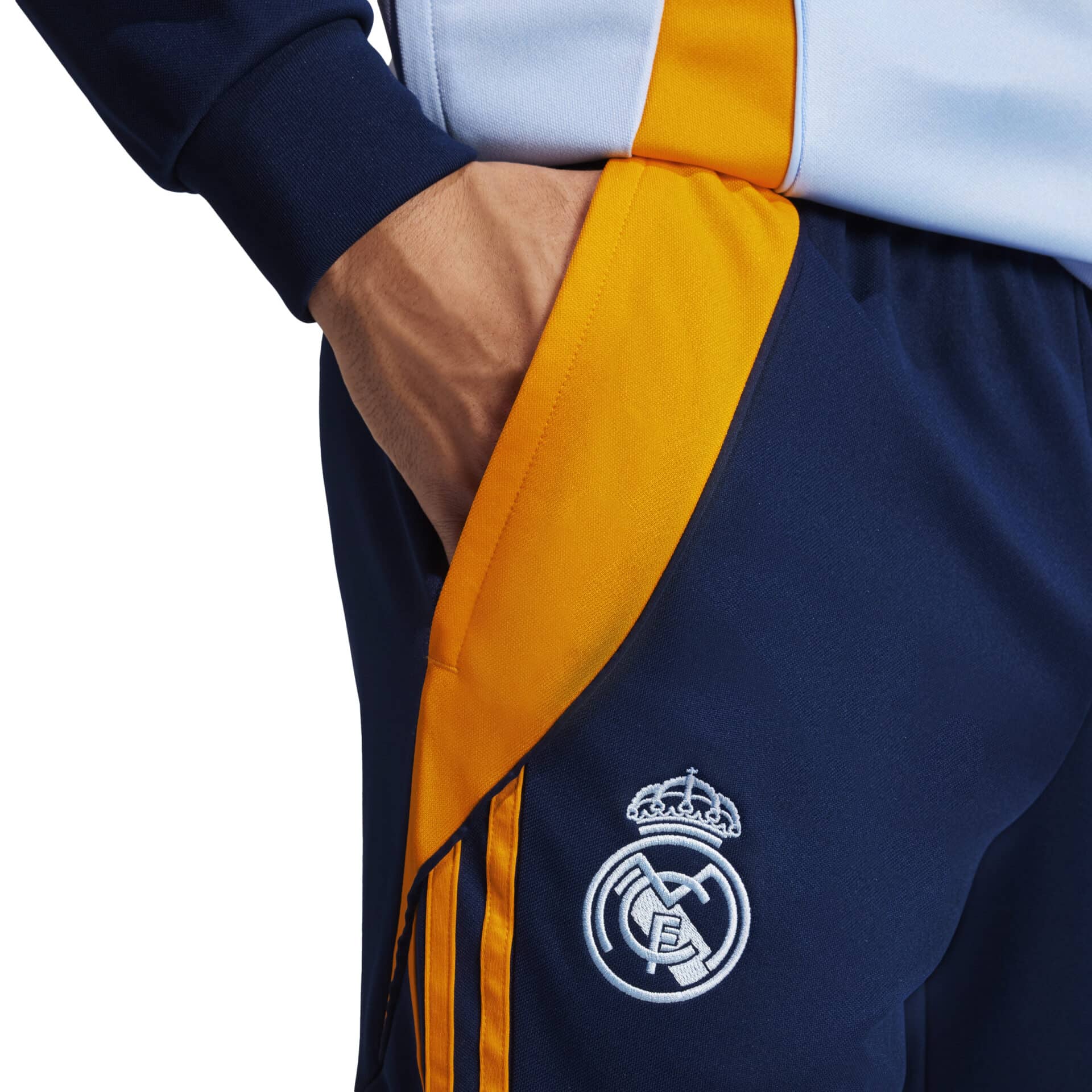 IT5131_9_APPAREL_On Model_Detail View 2_white Tuta Allenamento Tiro 24 Real Madrid